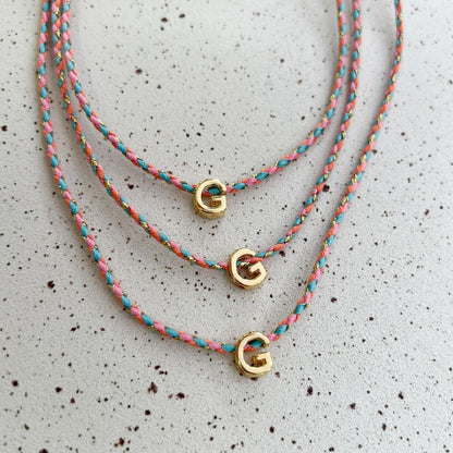 Braided Initial Necklace | NEW