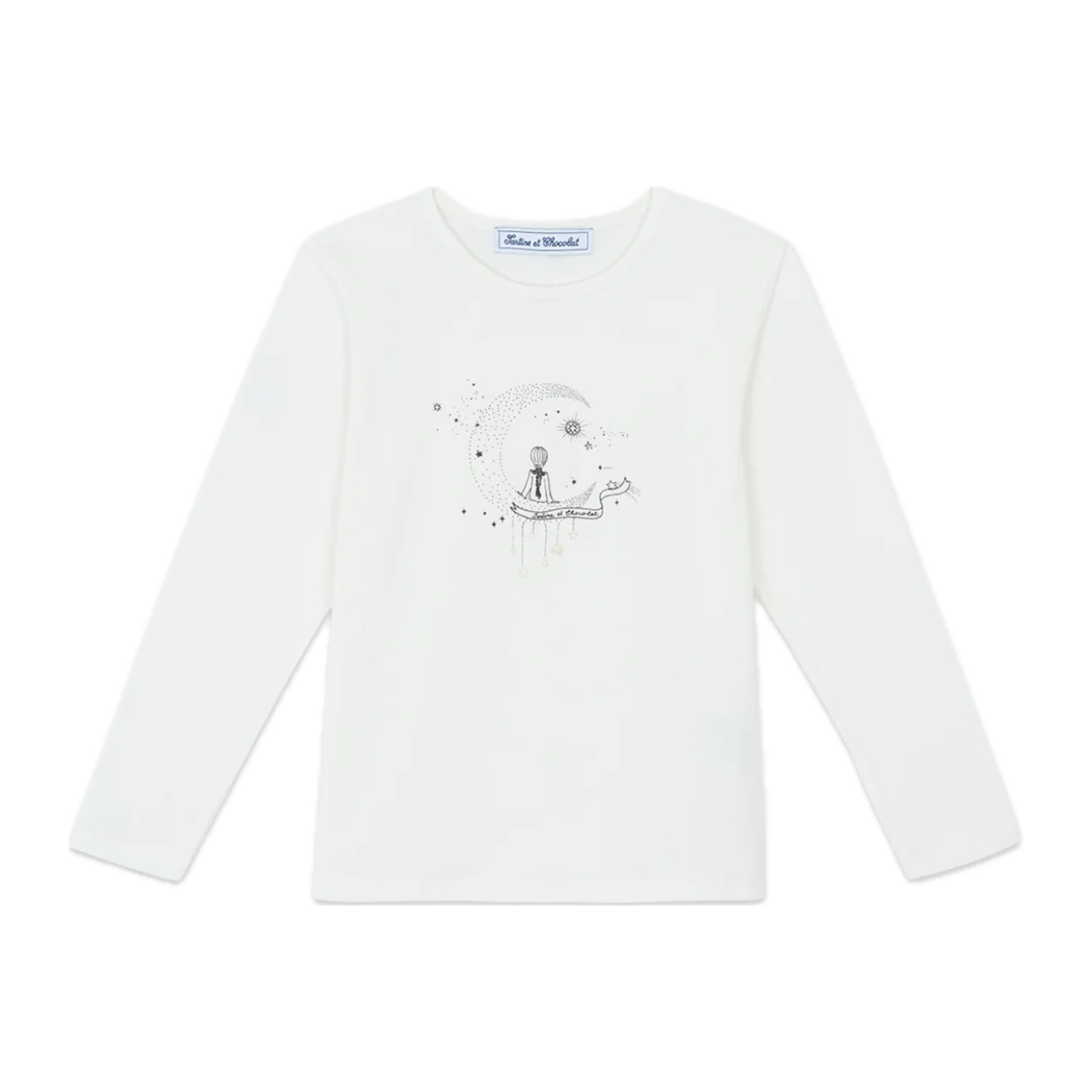 Starry Printed T-Shirt | Ecru