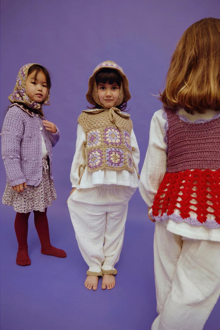 Ester Fanned Skirt | Lavender Combo