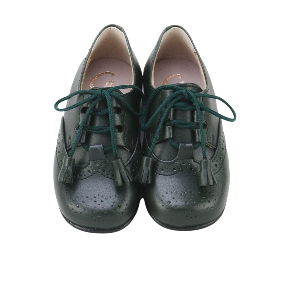 Classic Dark Forest Green Brogues