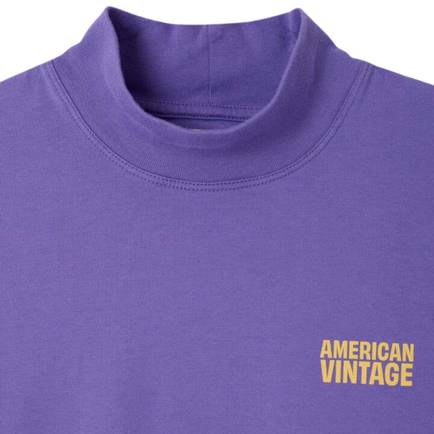 Gixy Long Sleeve Mock Neck T-shirt | Purple