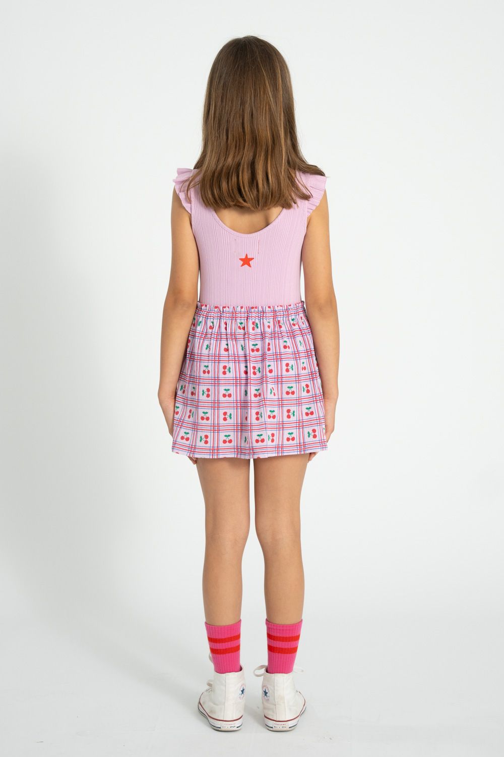 Cherry Print Short Skirt | Lilac