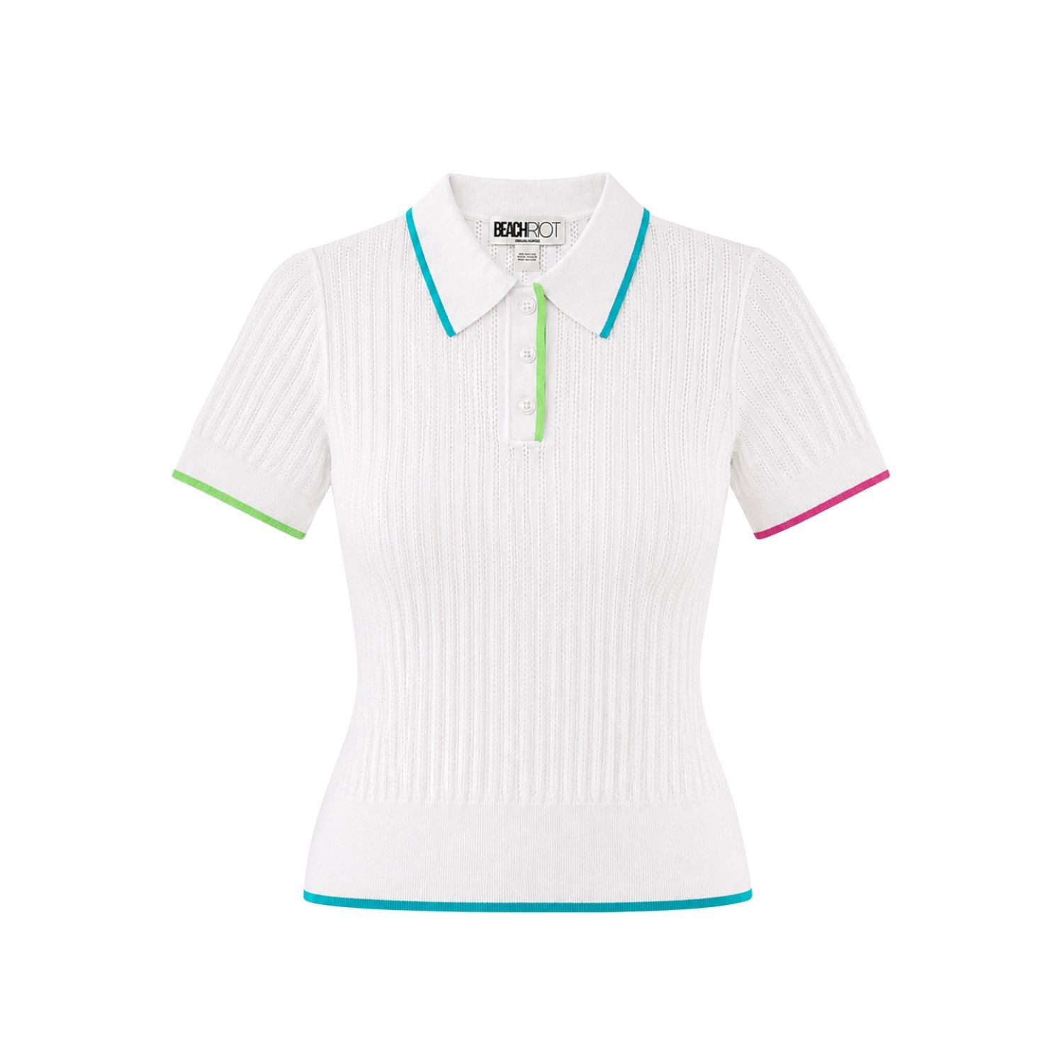 Womens Sia Hibiscus Cove Top | White