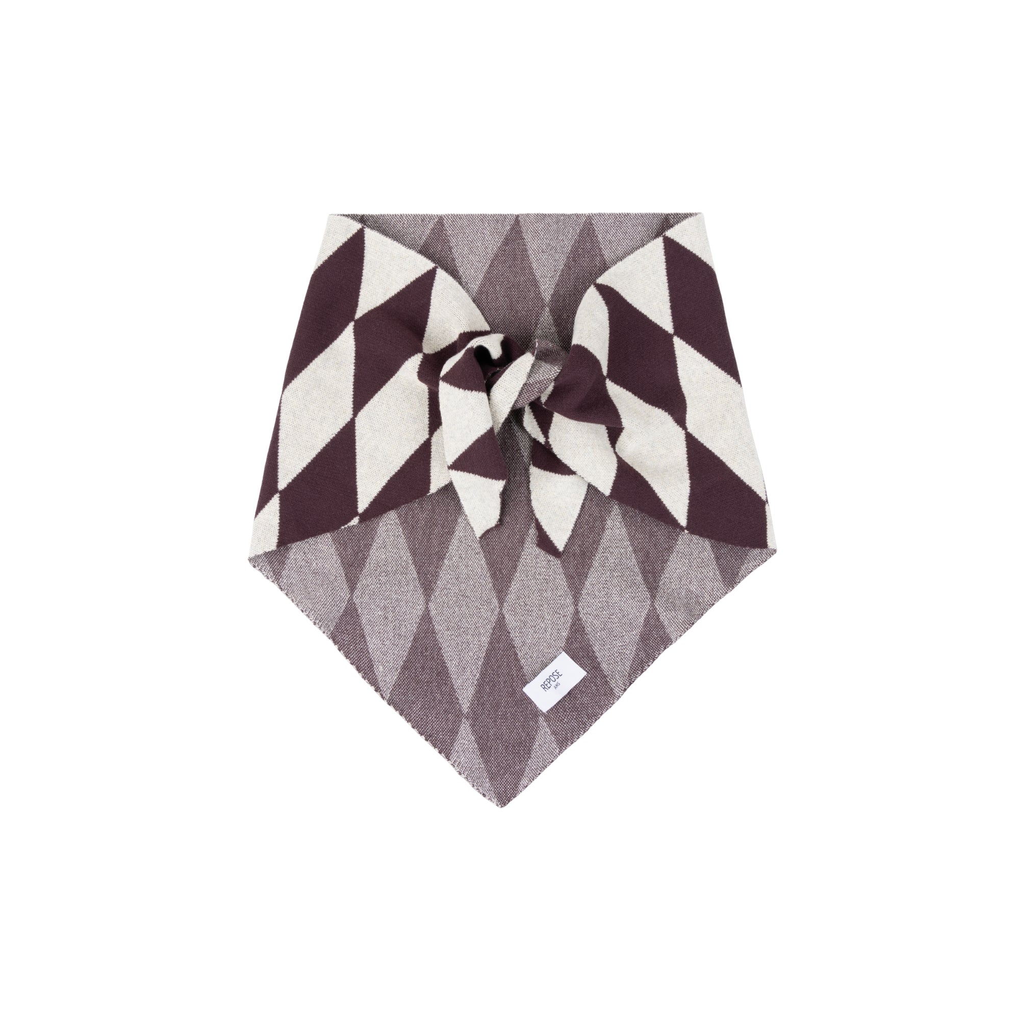 Triangle Knit Scarf | Chocolate Twist