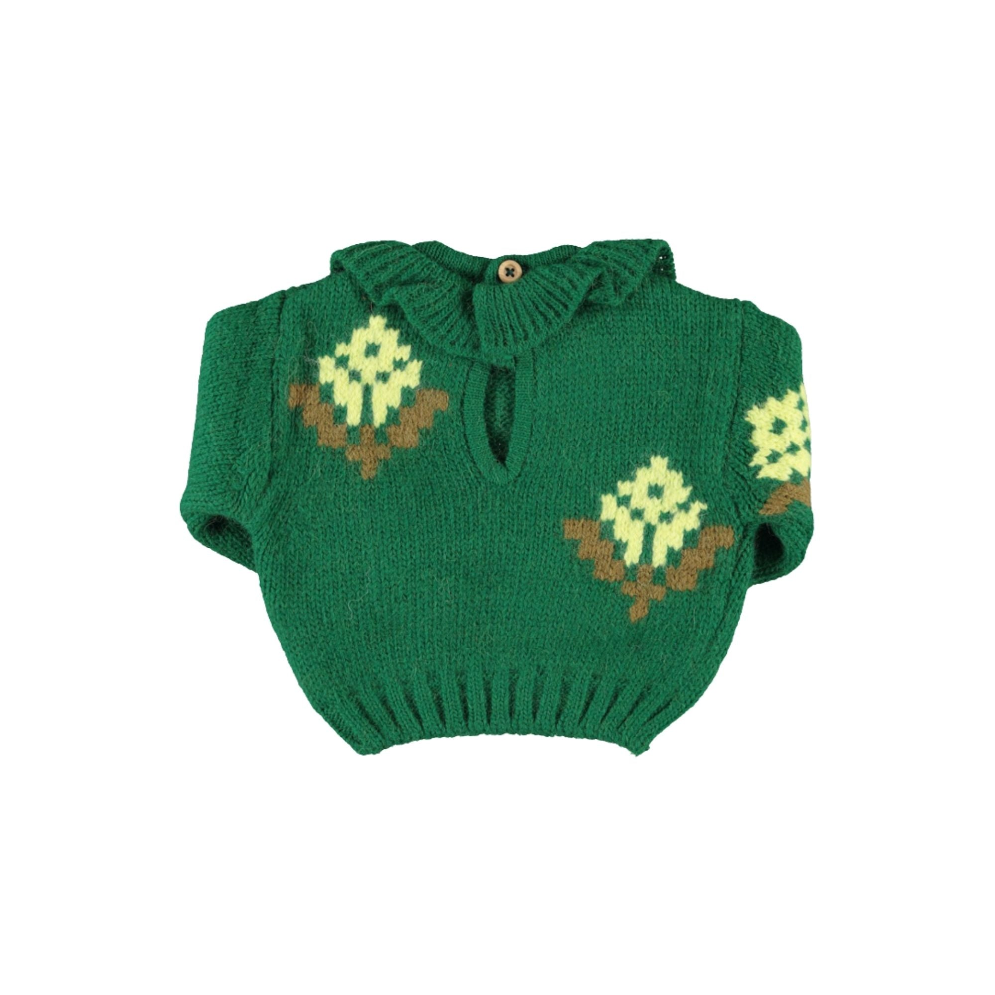 Knitted Baby Set | Green
