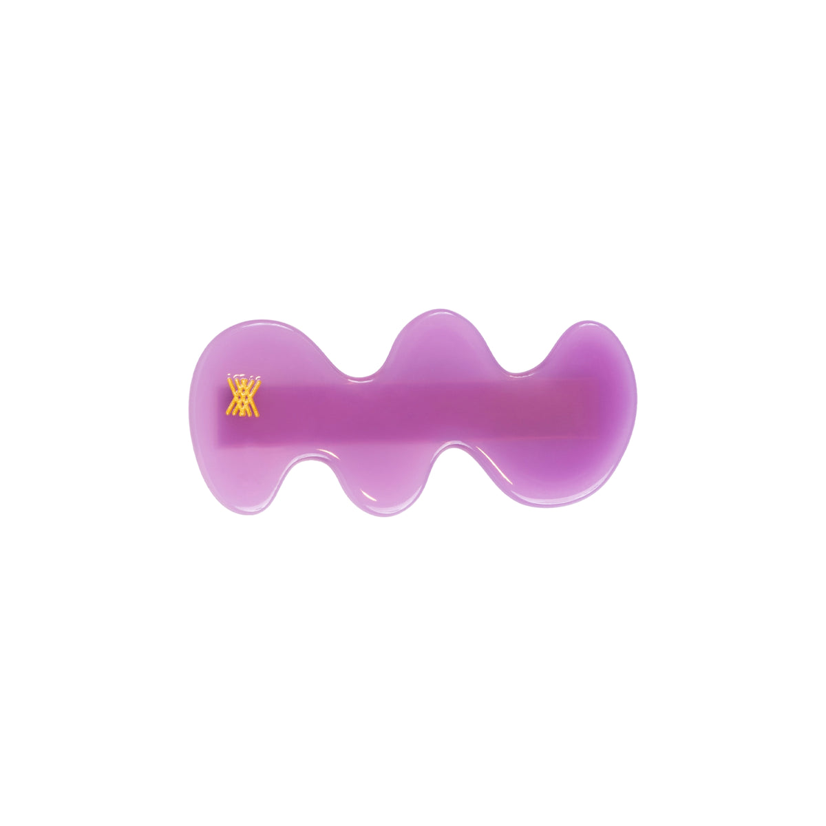 Wavy Hair Clip | Purple Orchid