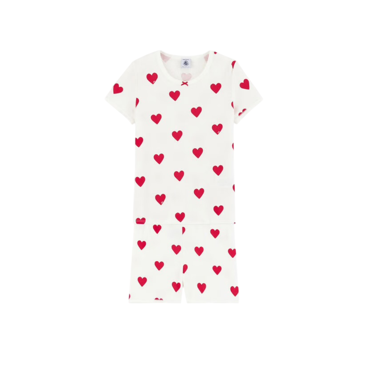 Girls Short Pyjamas | Heart Patterned