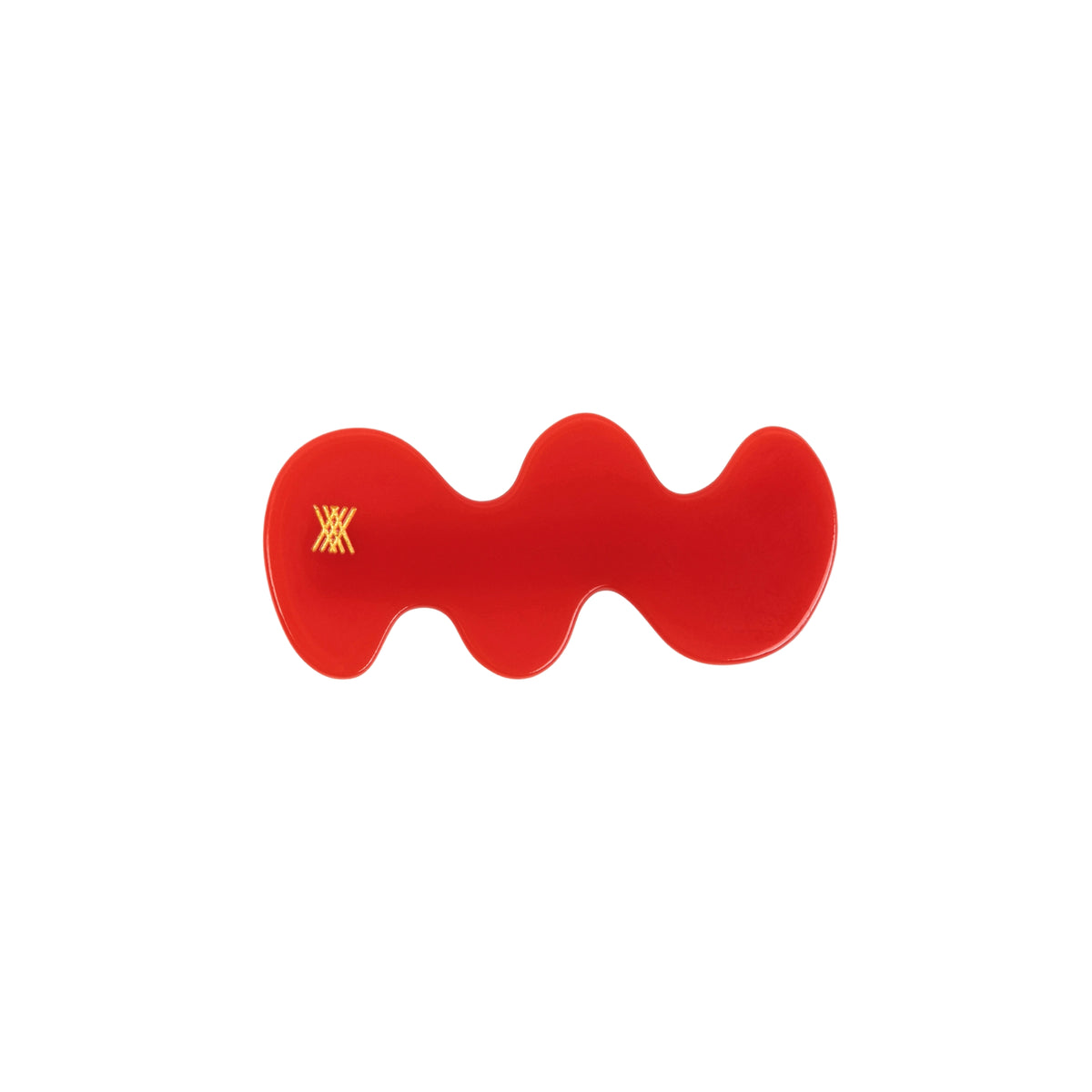 Wavy Hair Clip | Firecracker Red