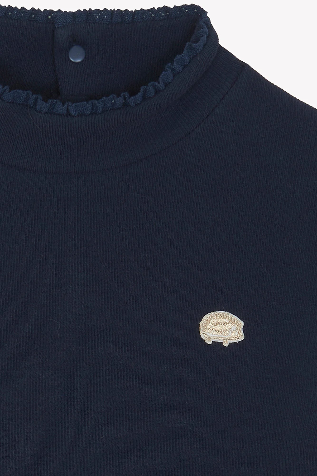 Cotton Blend Jersey Top | Marine