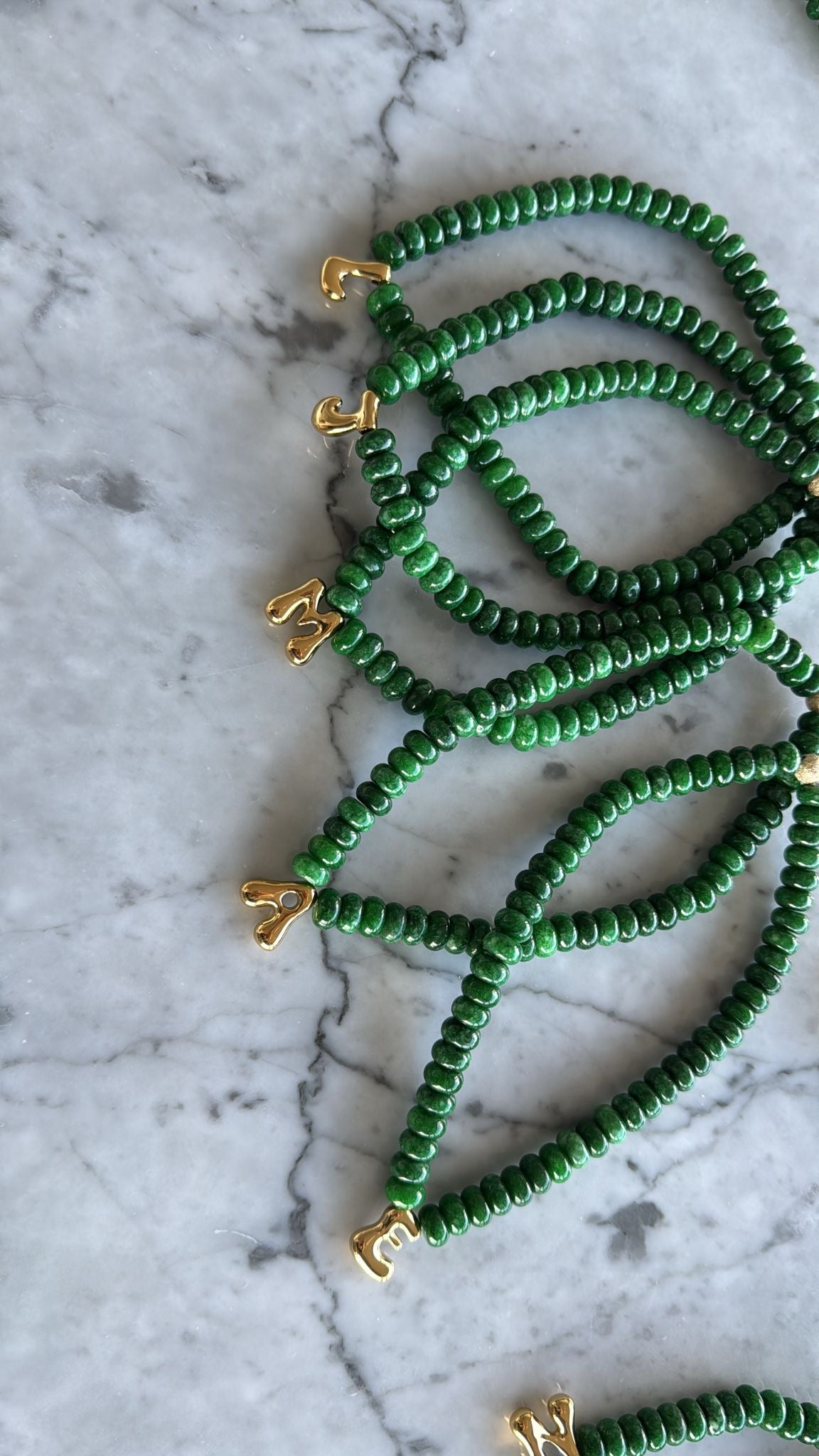 Bubble Matcha | Intial Necklace