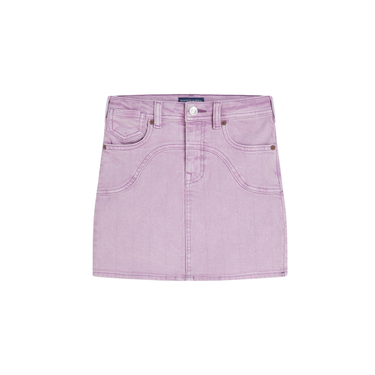 Denim Mini Skirt | African Violet