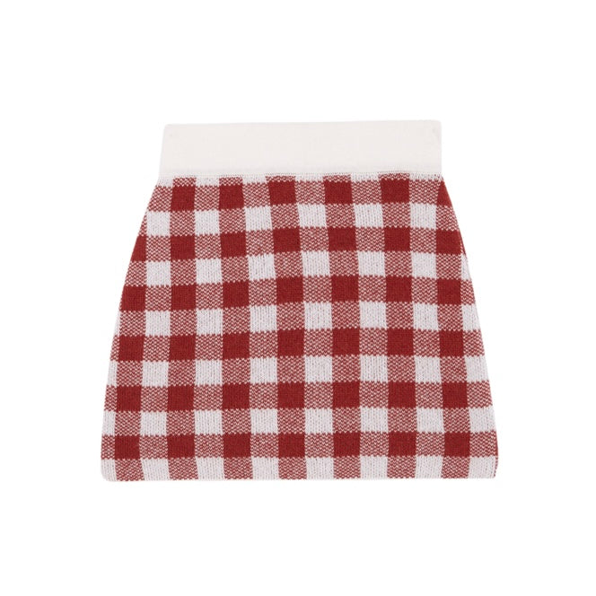 Gingham Mini Skirt | Russet