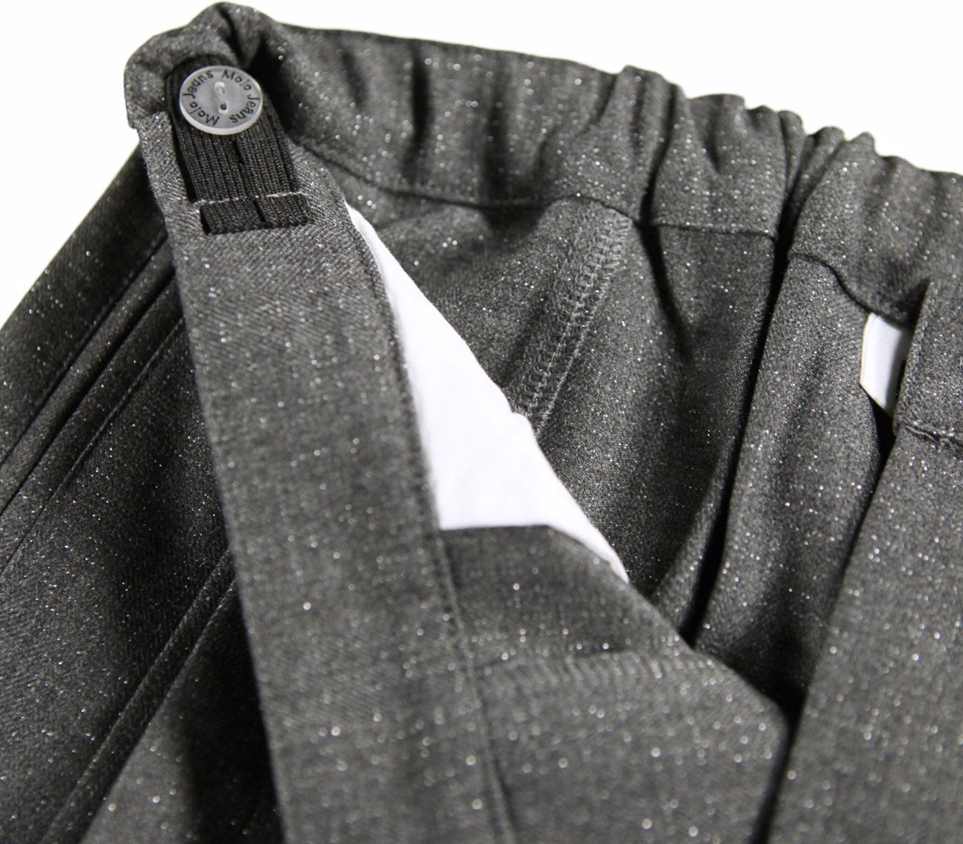 Alvina Flannel Pants | Grey Silver Check