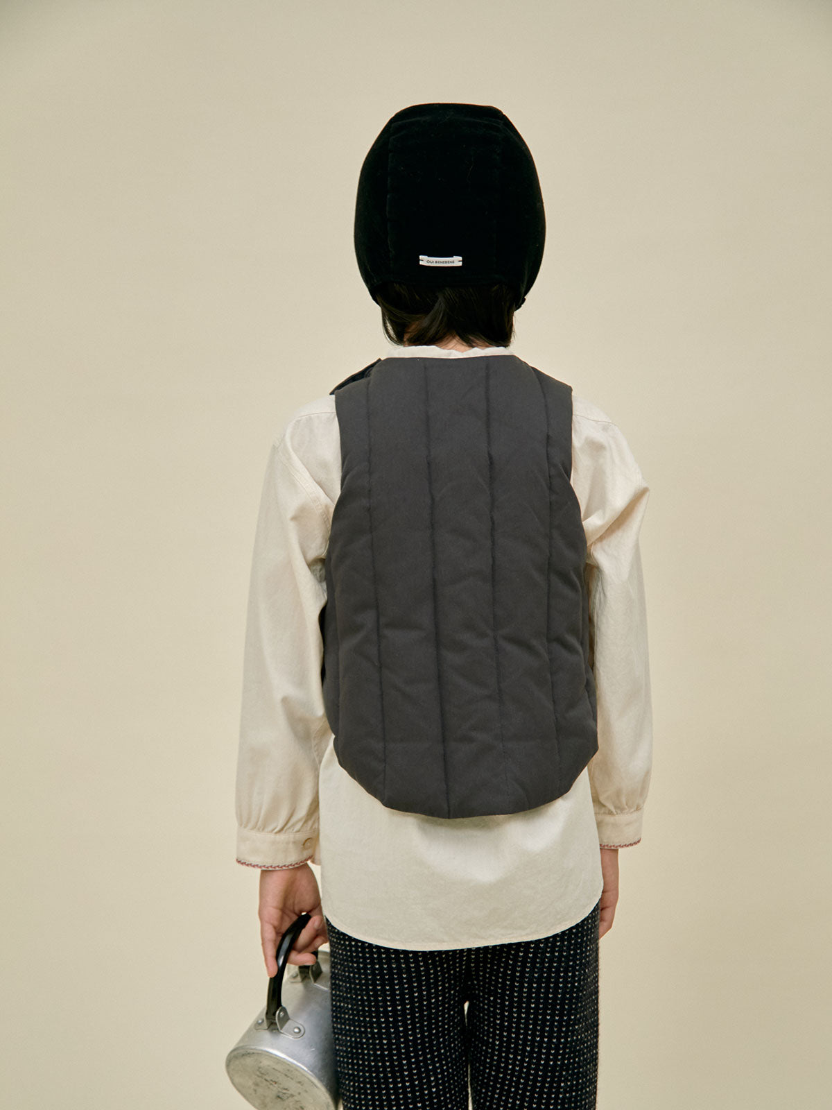 Duck Down Warm Bib | Navy