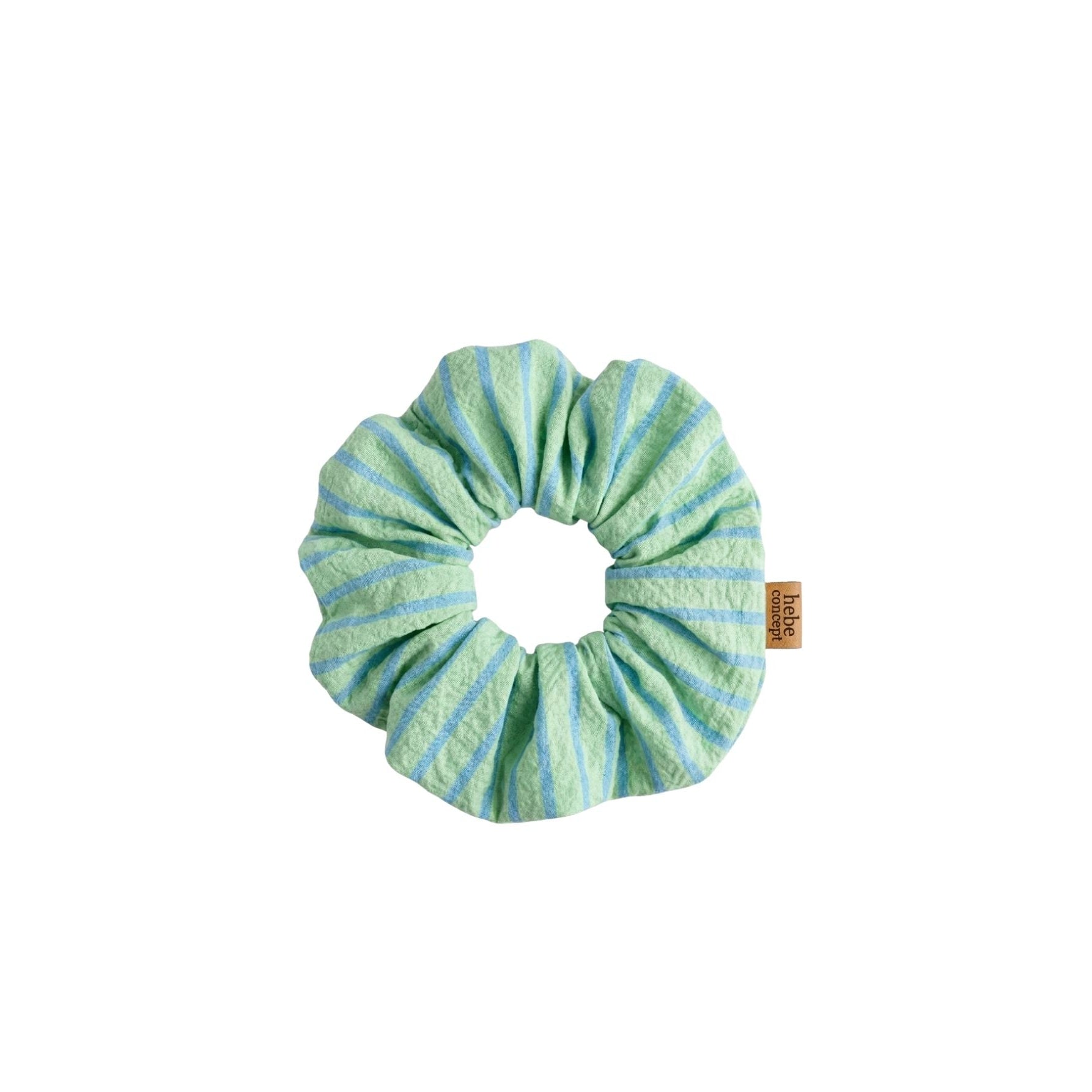 Scrunchie | Green & Blue Stripes