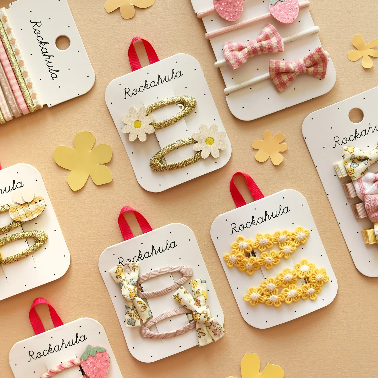 Crochet Flower Clips