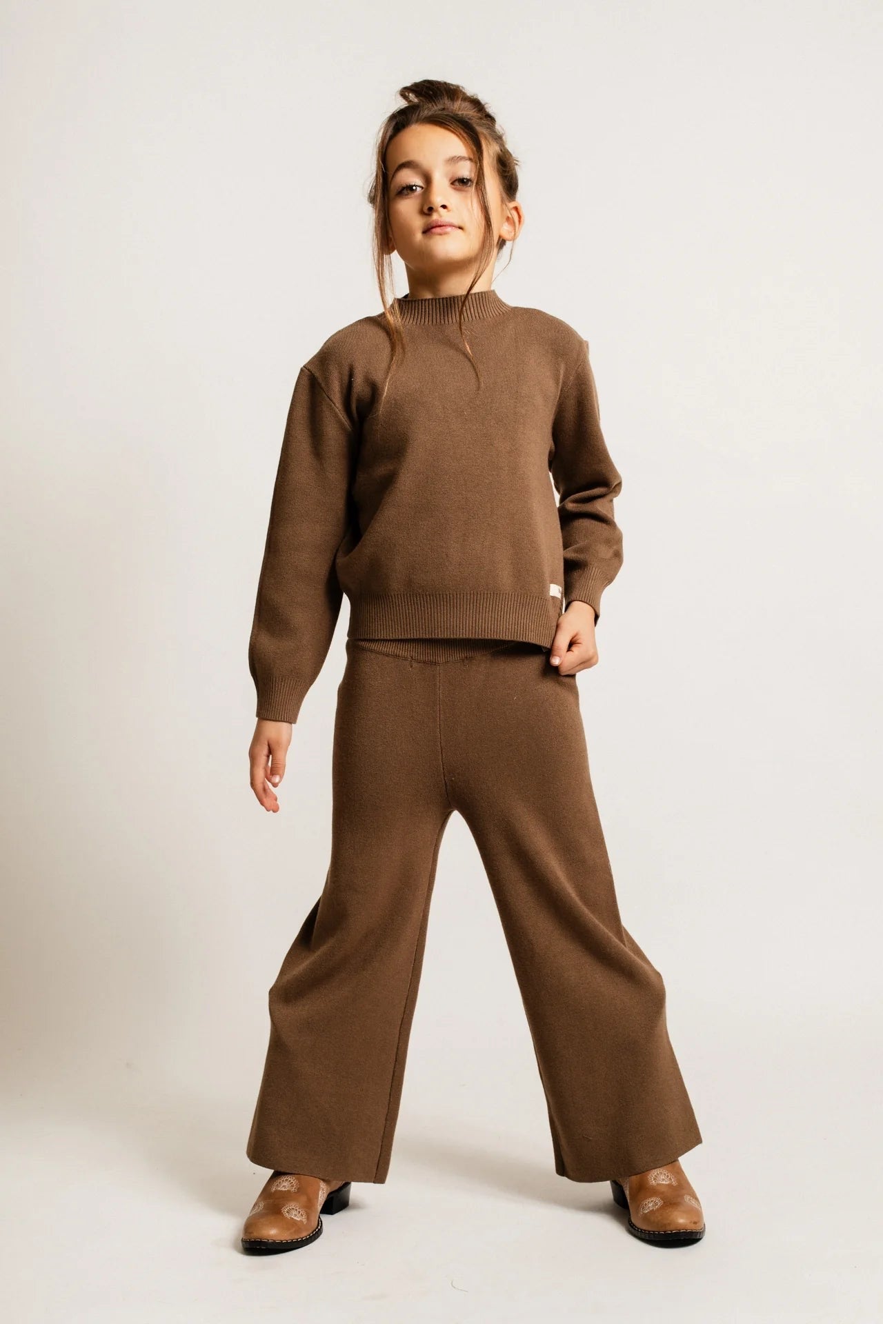 Cevio Sweater Set | Brown Cacao