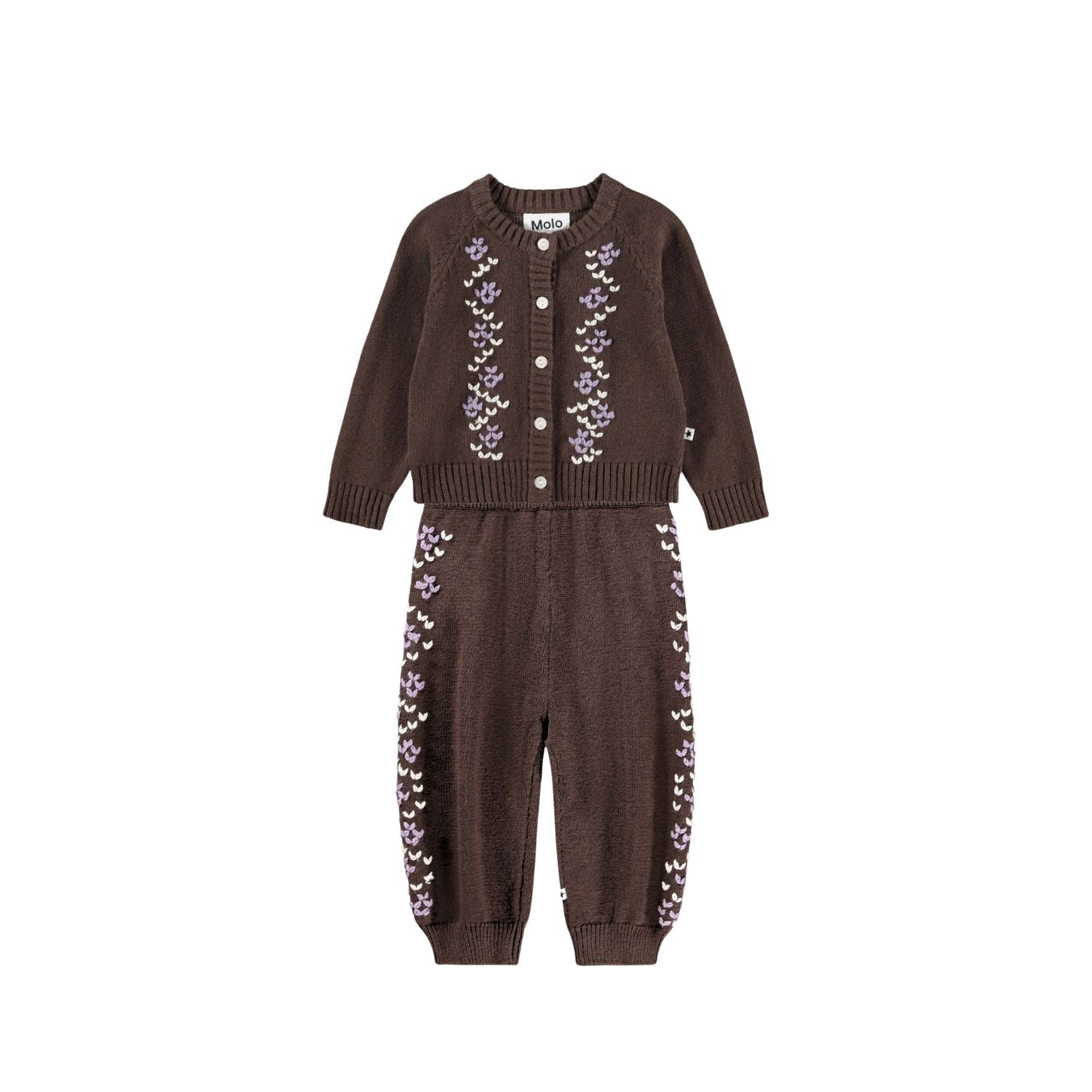 Gillus Cardigan Set | Bark Brown