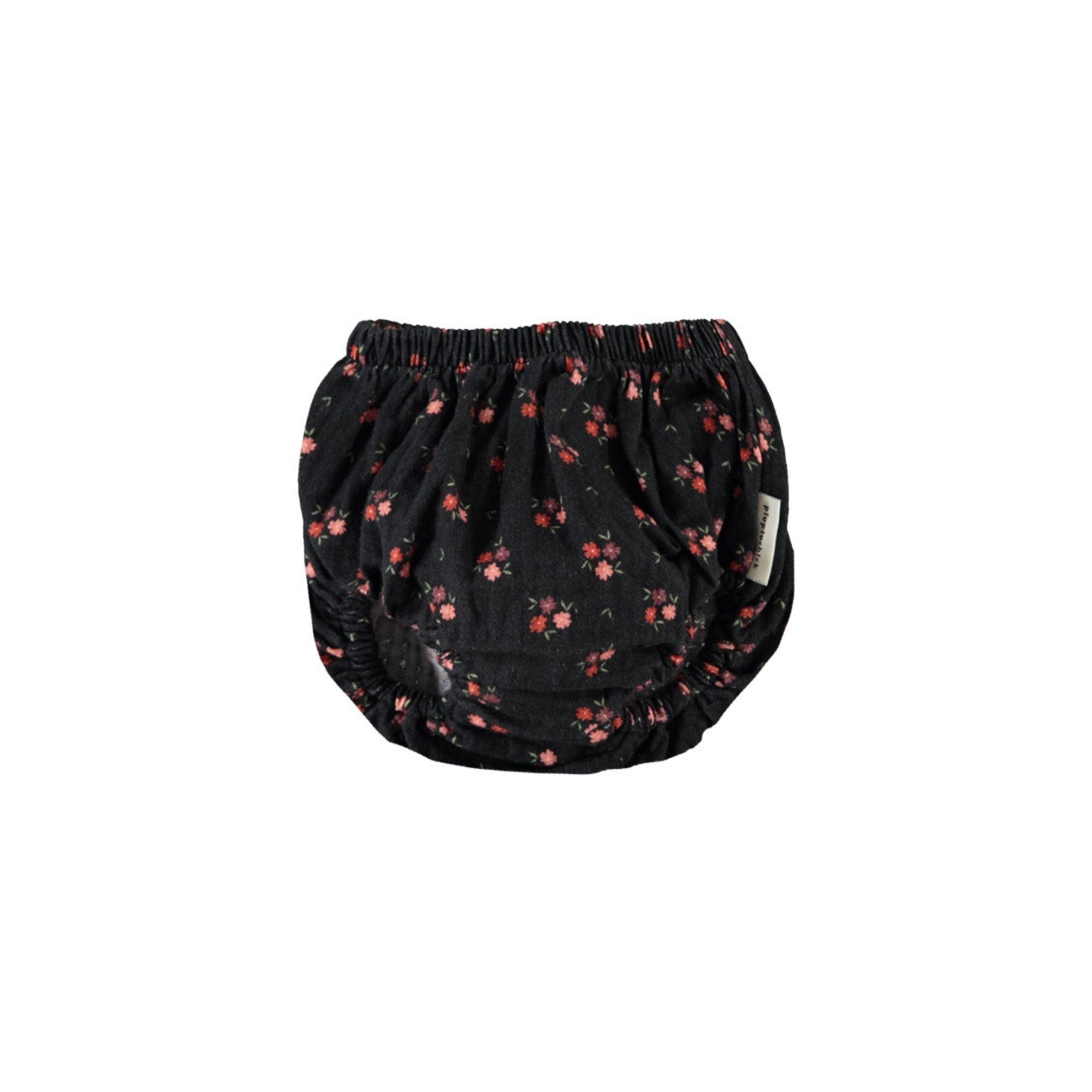 Baby Set | Black with Flowers