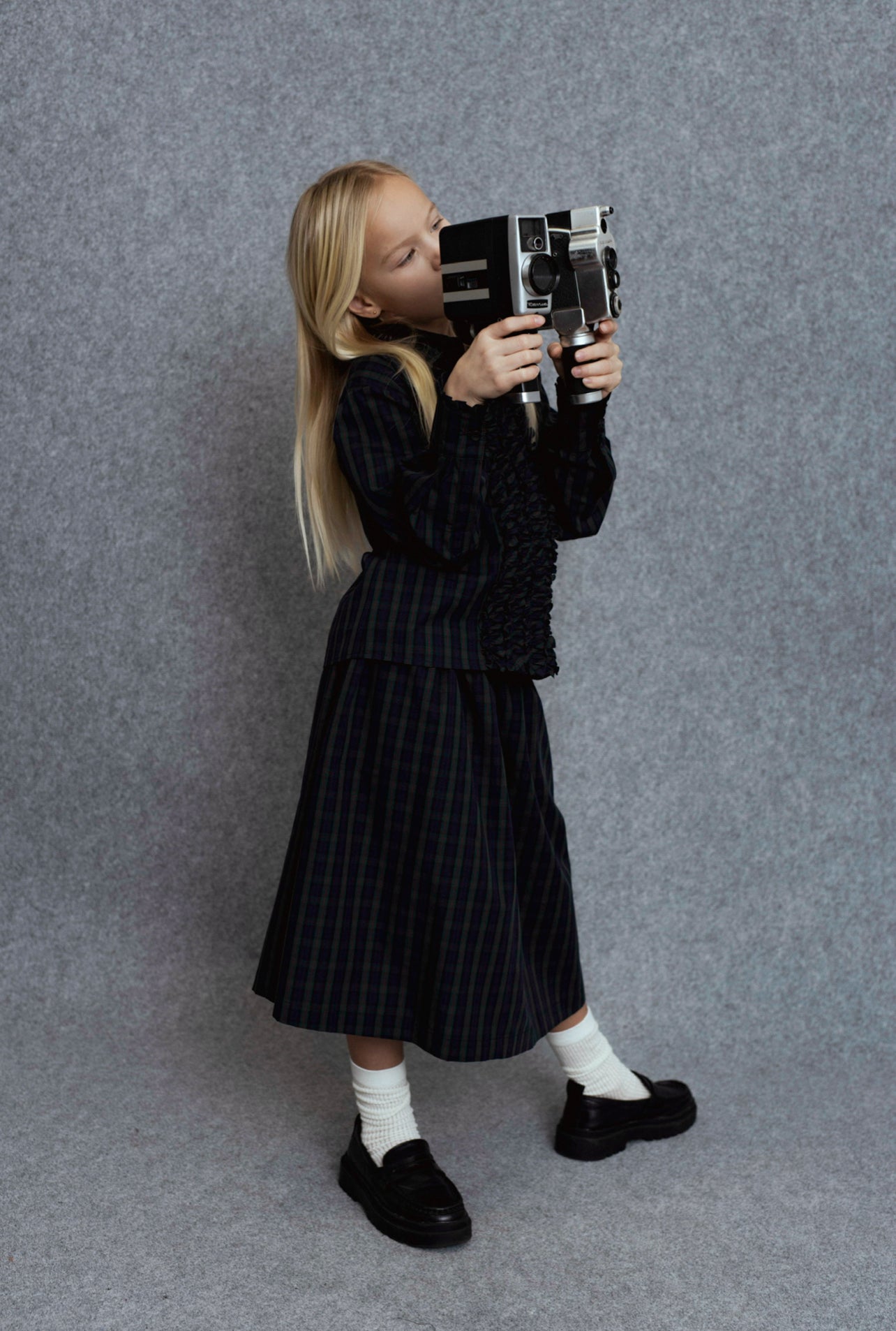 Ravi Skirt | Green Checks