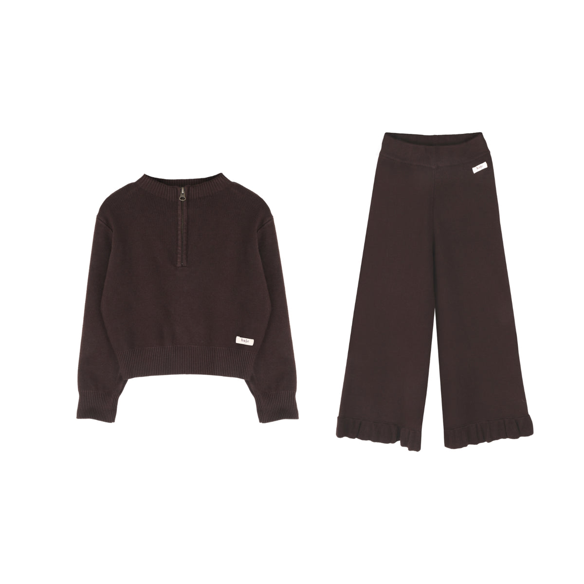 Meza Nikol Sweater Set | Brown Choco