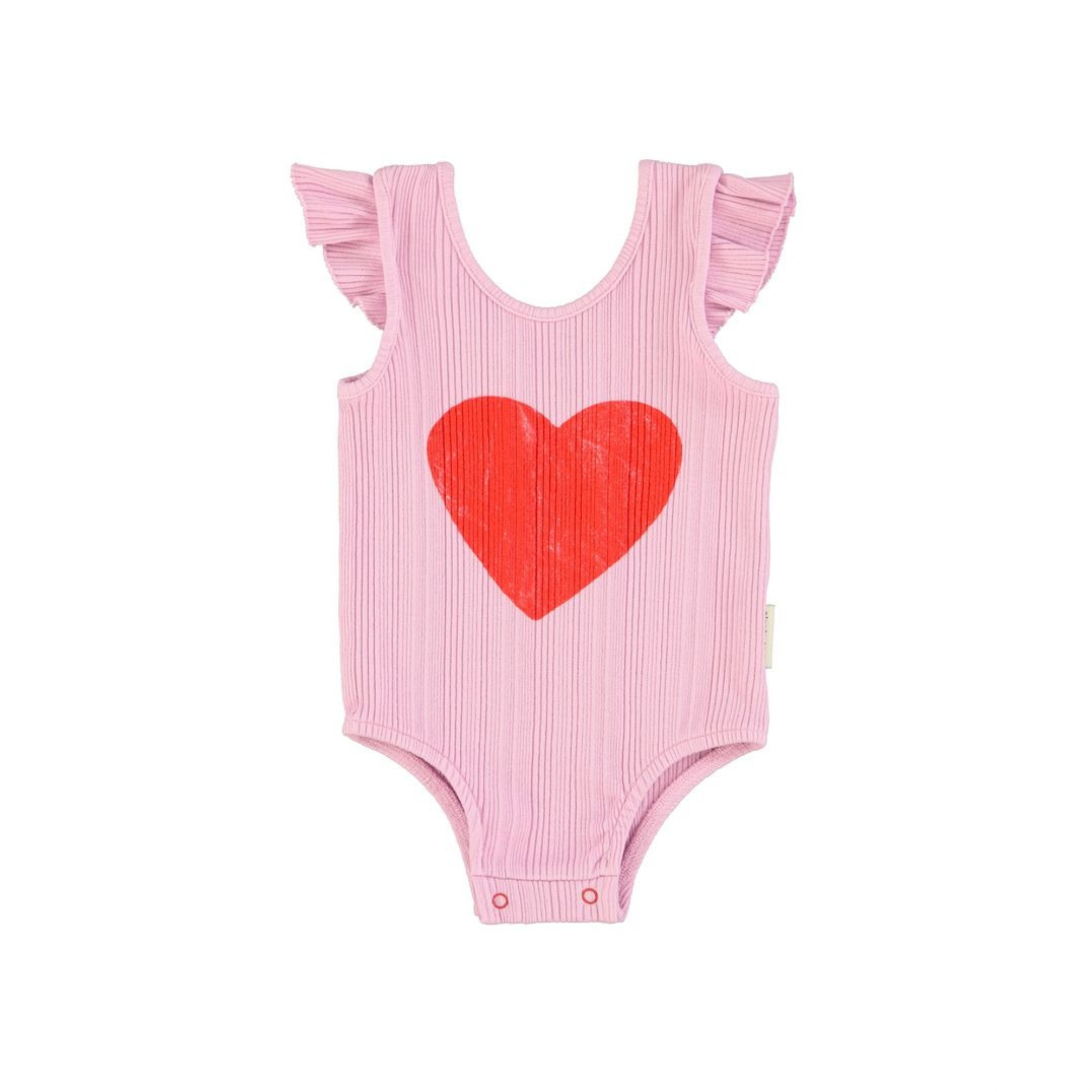 Heart Print Bodysuit | Lilac
