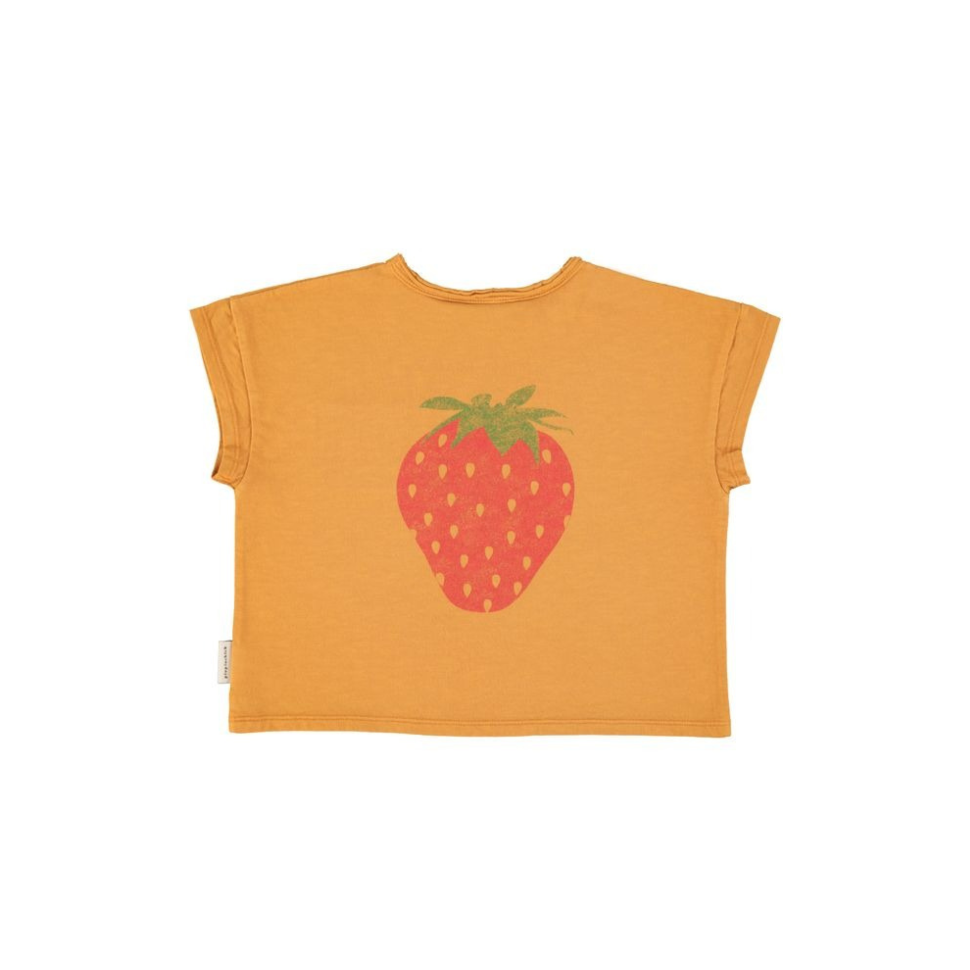 Strawberry Print T-Shirt | Camel