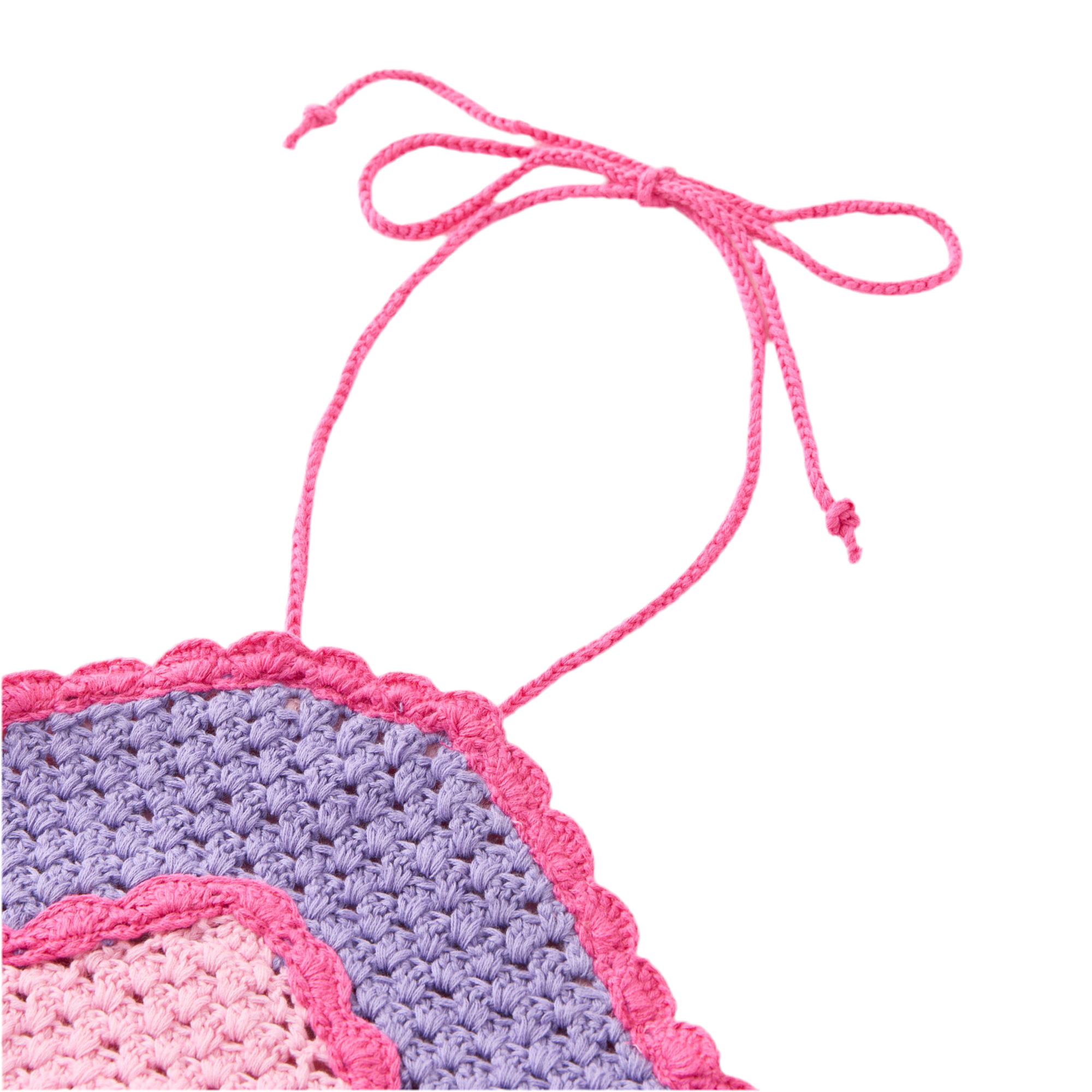 Molly Crochet Top |  Candy Pink / Purple
