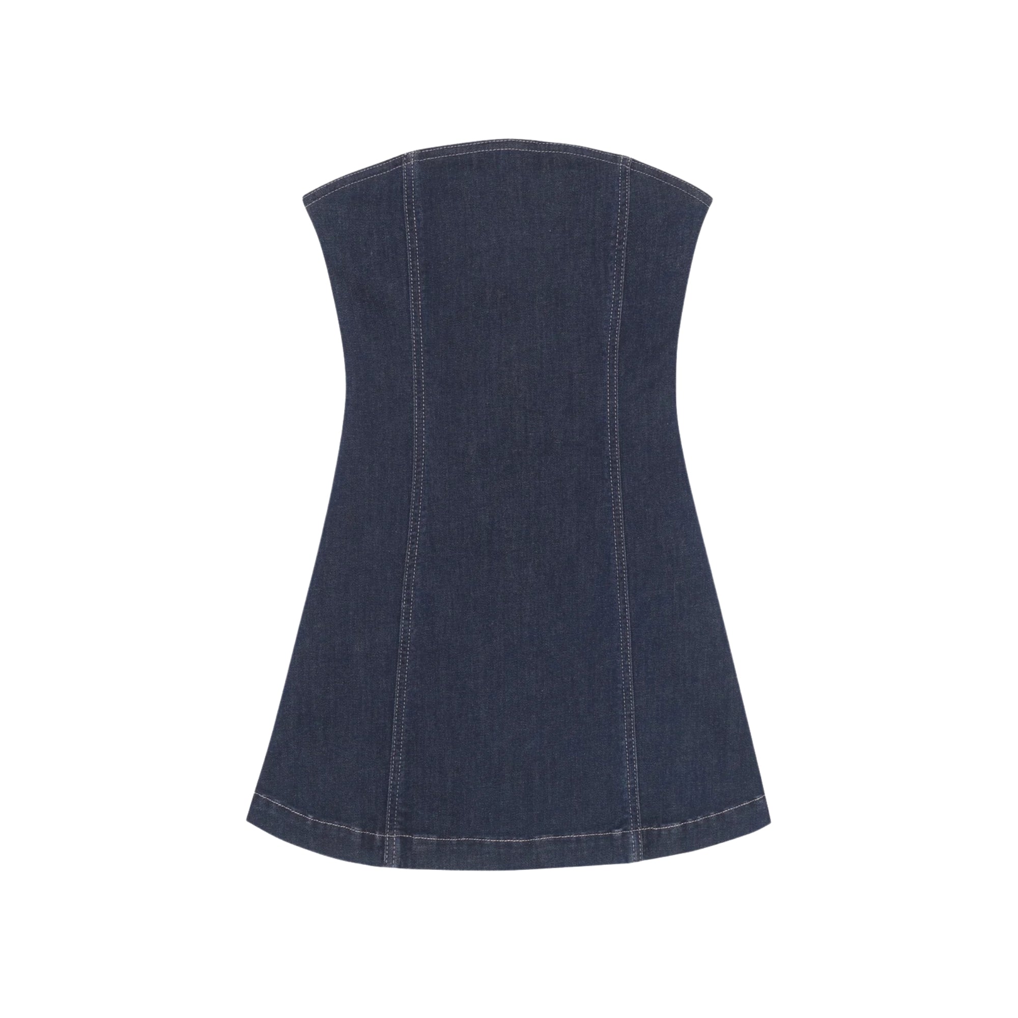 Bety Strapless Denim Dress | Crescent Harbor 