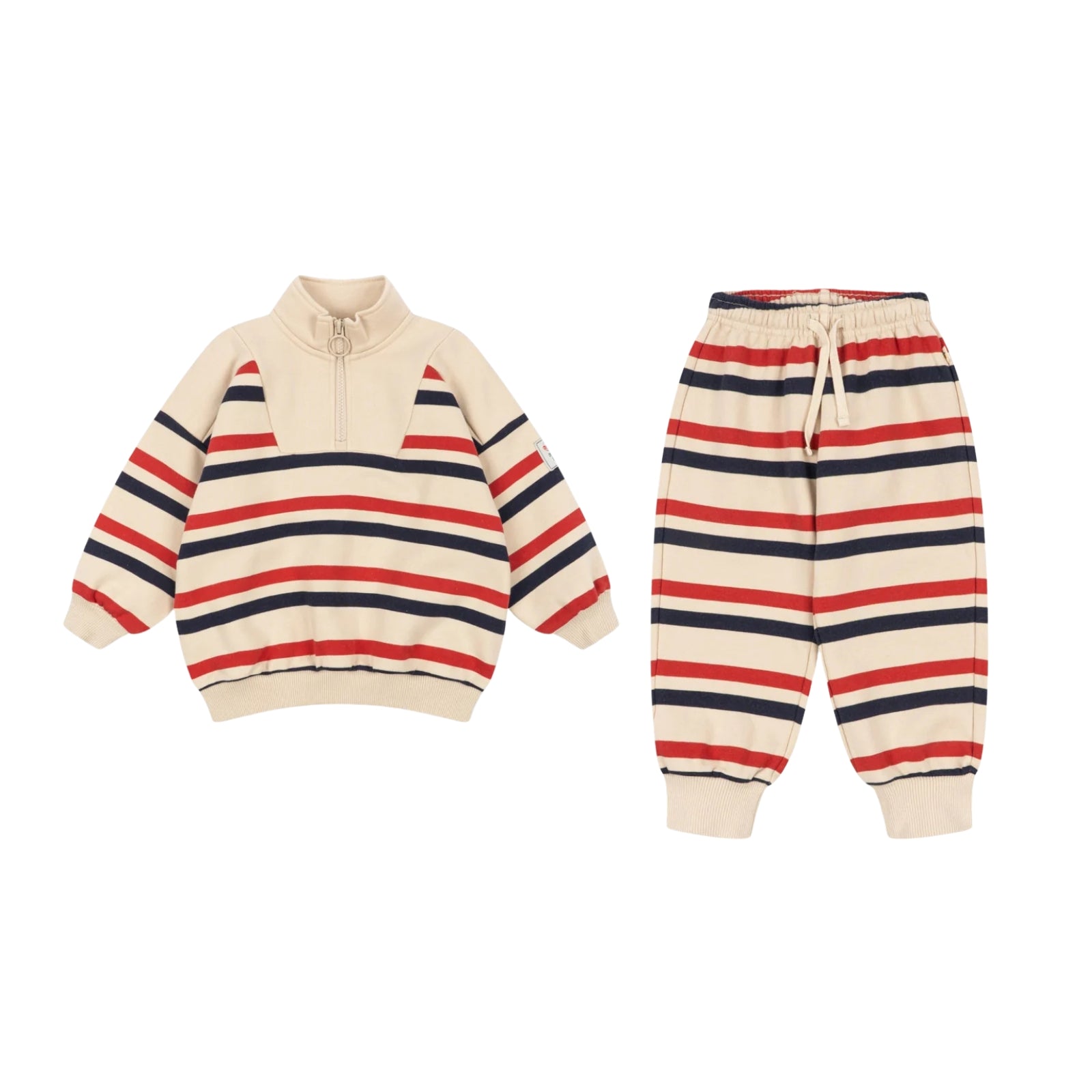 Lou Sweat Set | Tangerine Stripe