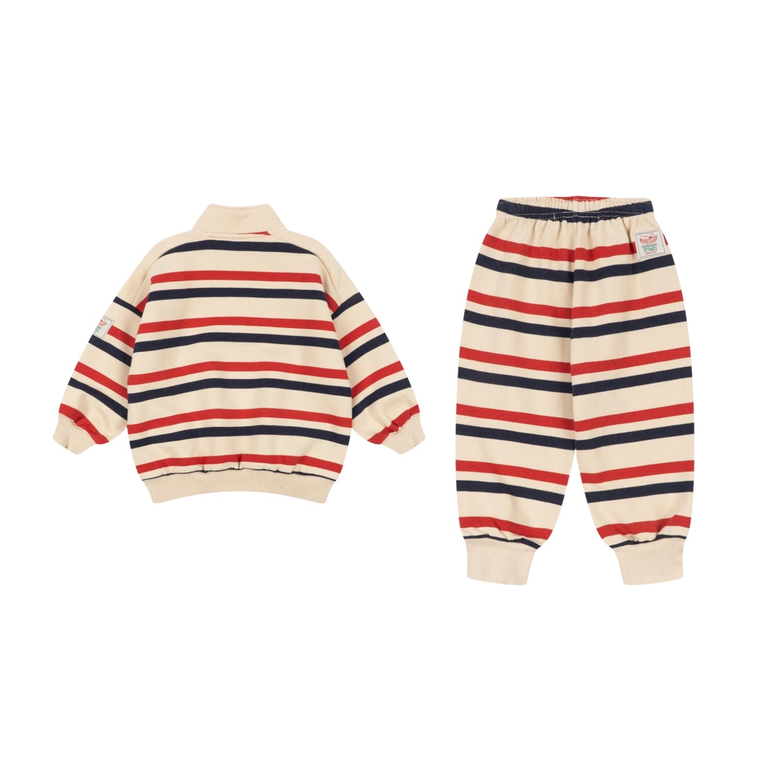 Lou Sweat Set | Tangerine Stripe