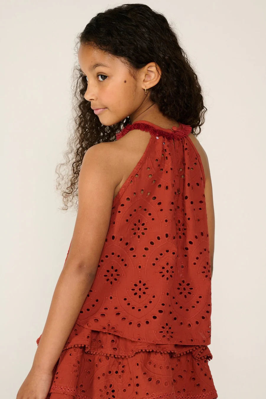 Cleo Top & Alizee Mini Skirt Set | Paprika