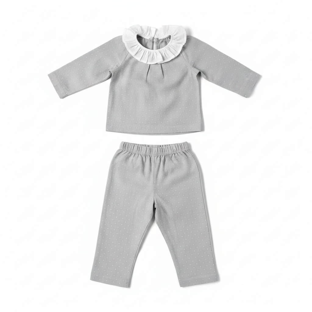 Camille Ruffle Collar Pajamas