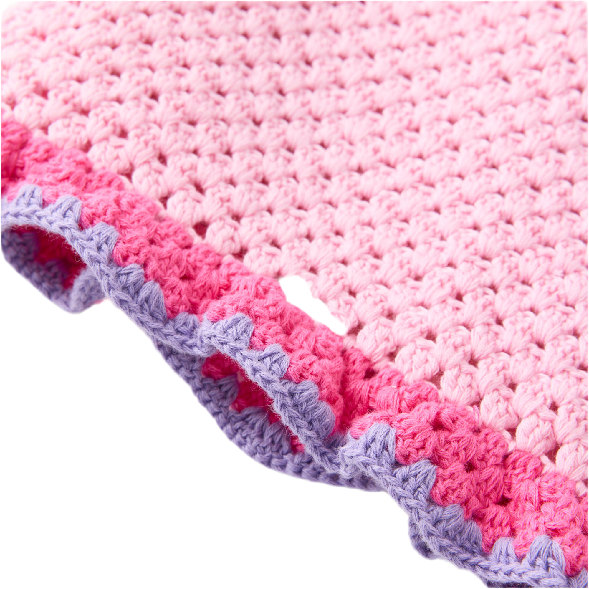 Molly Crochet Mini Skirt |  Candy Pink / Purple