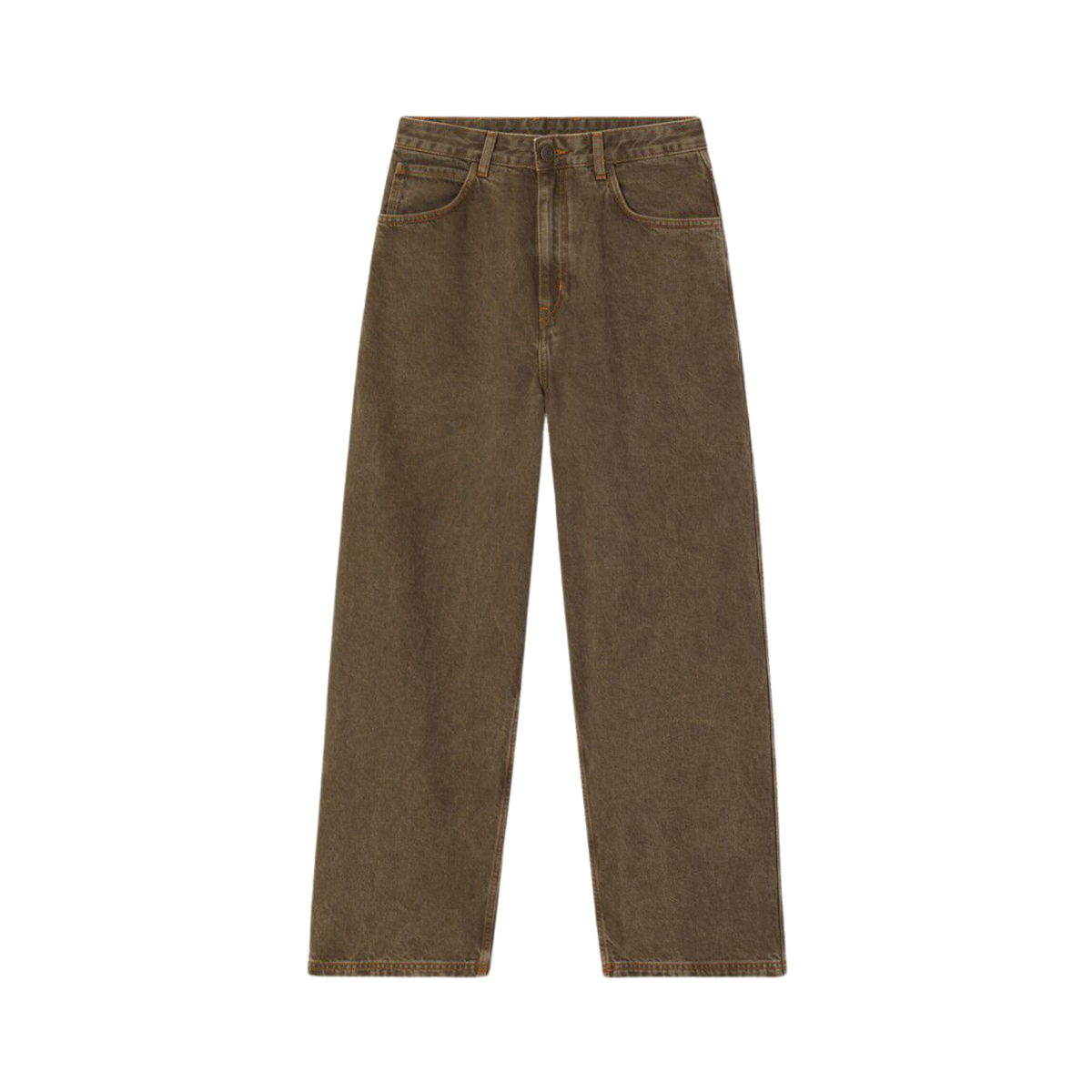 Womens Oshow Loose-fit Jeans | Stone Brown