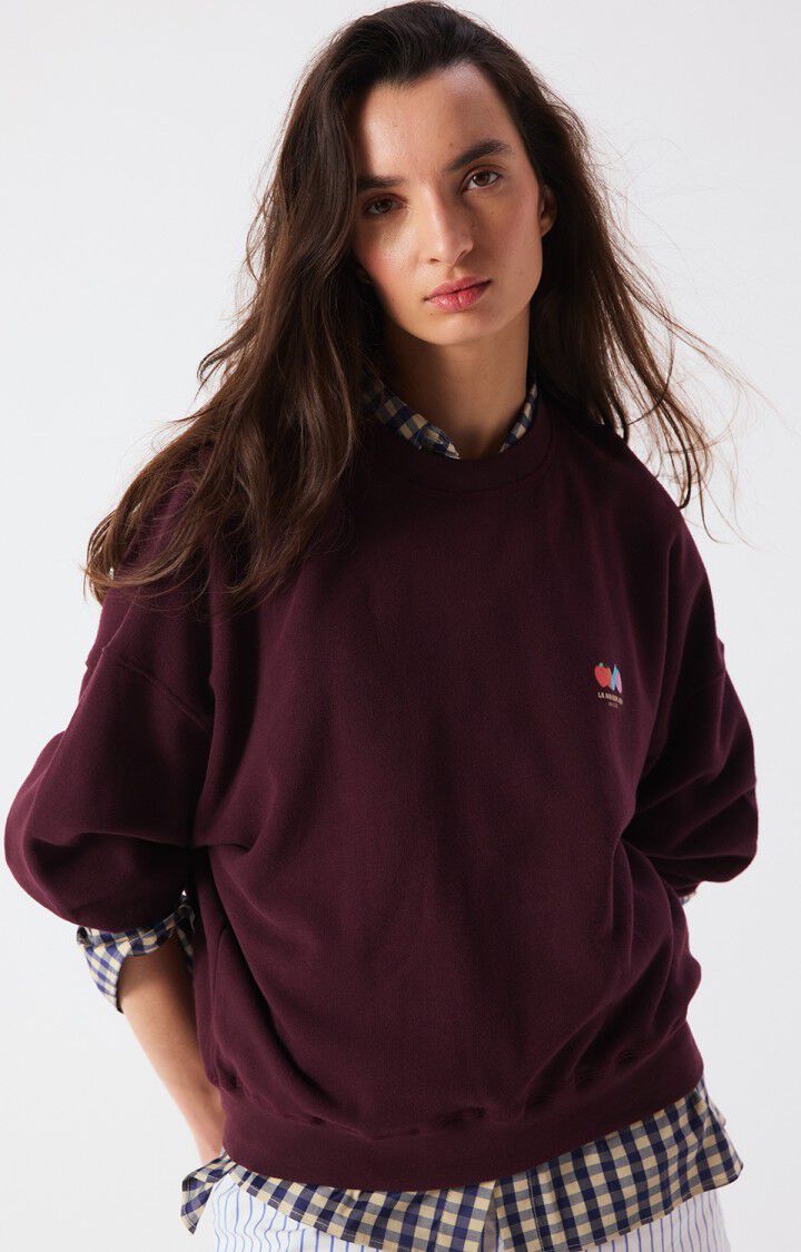 Womens Atubay Sweatshirt | Wine Lees