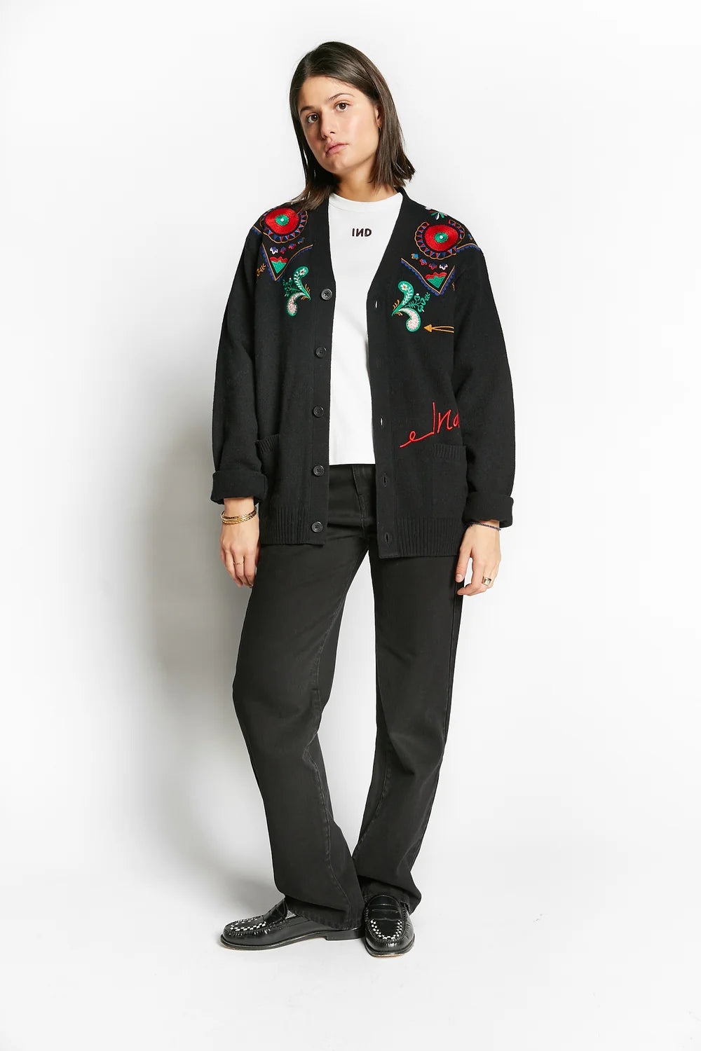 Waffa Knit Cardigan | Black