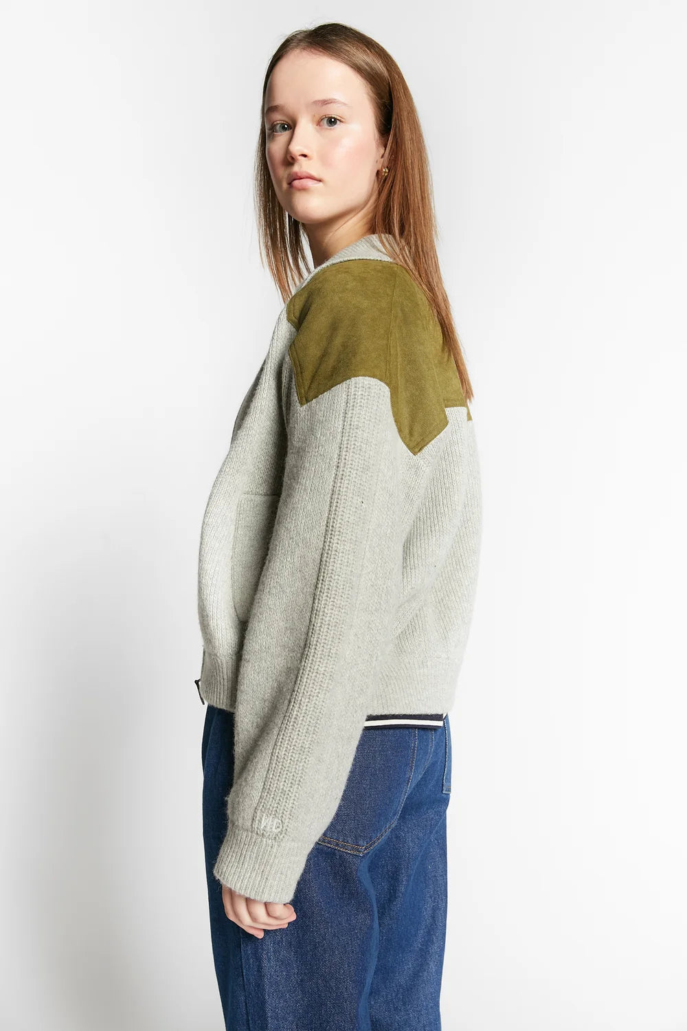 Willie Polo Knit Jacket | Grey Melange