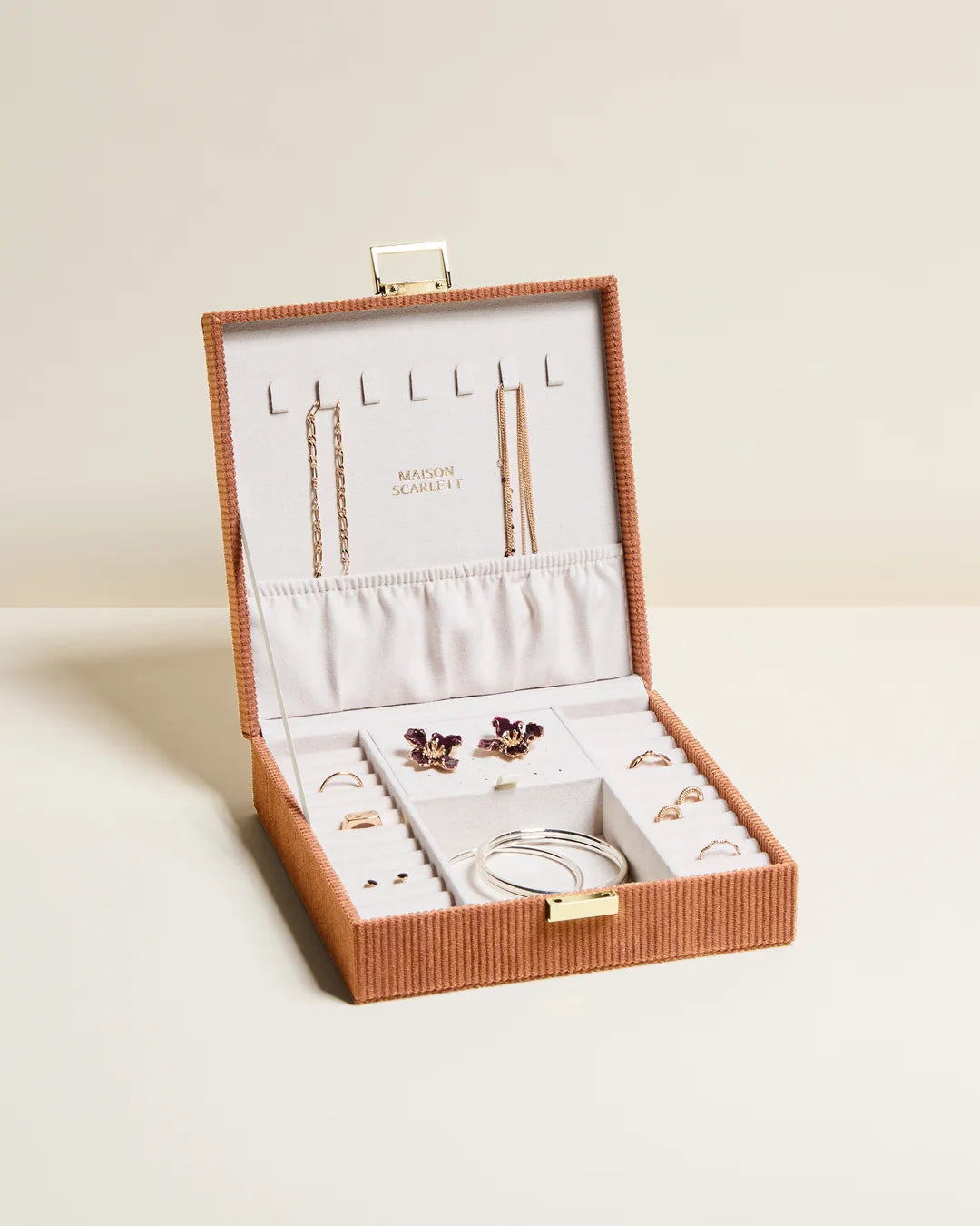 Anne Corduroy Jewelry Box