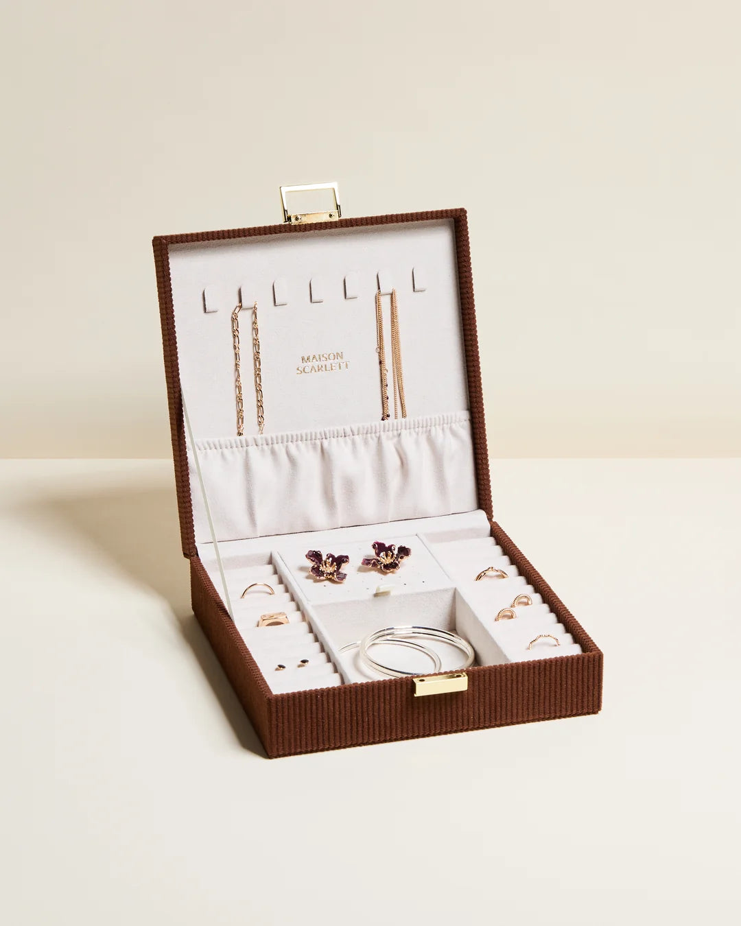 Anne Corduroy Jewelry Box