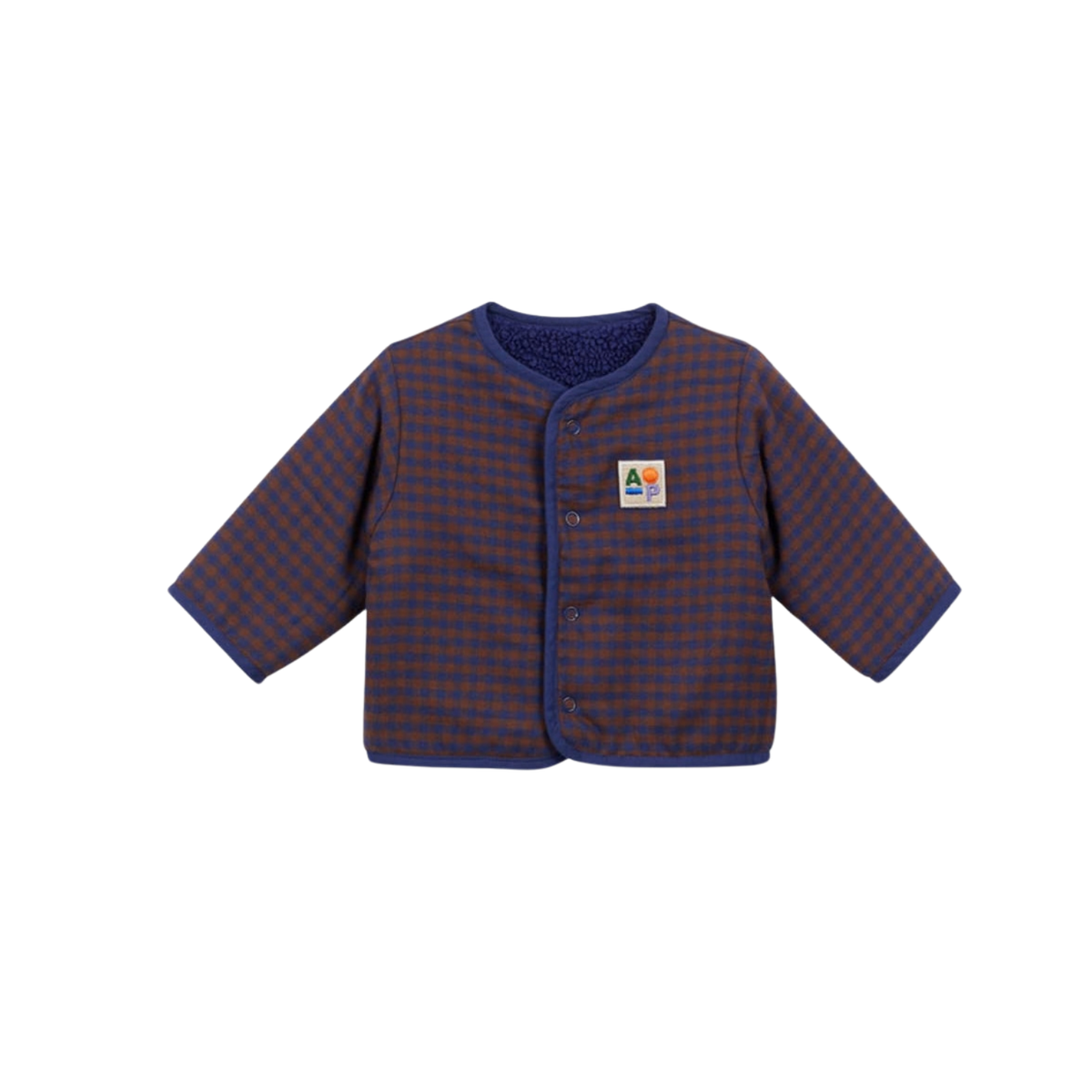Reversible Sherpa Baby Jacket | Marine