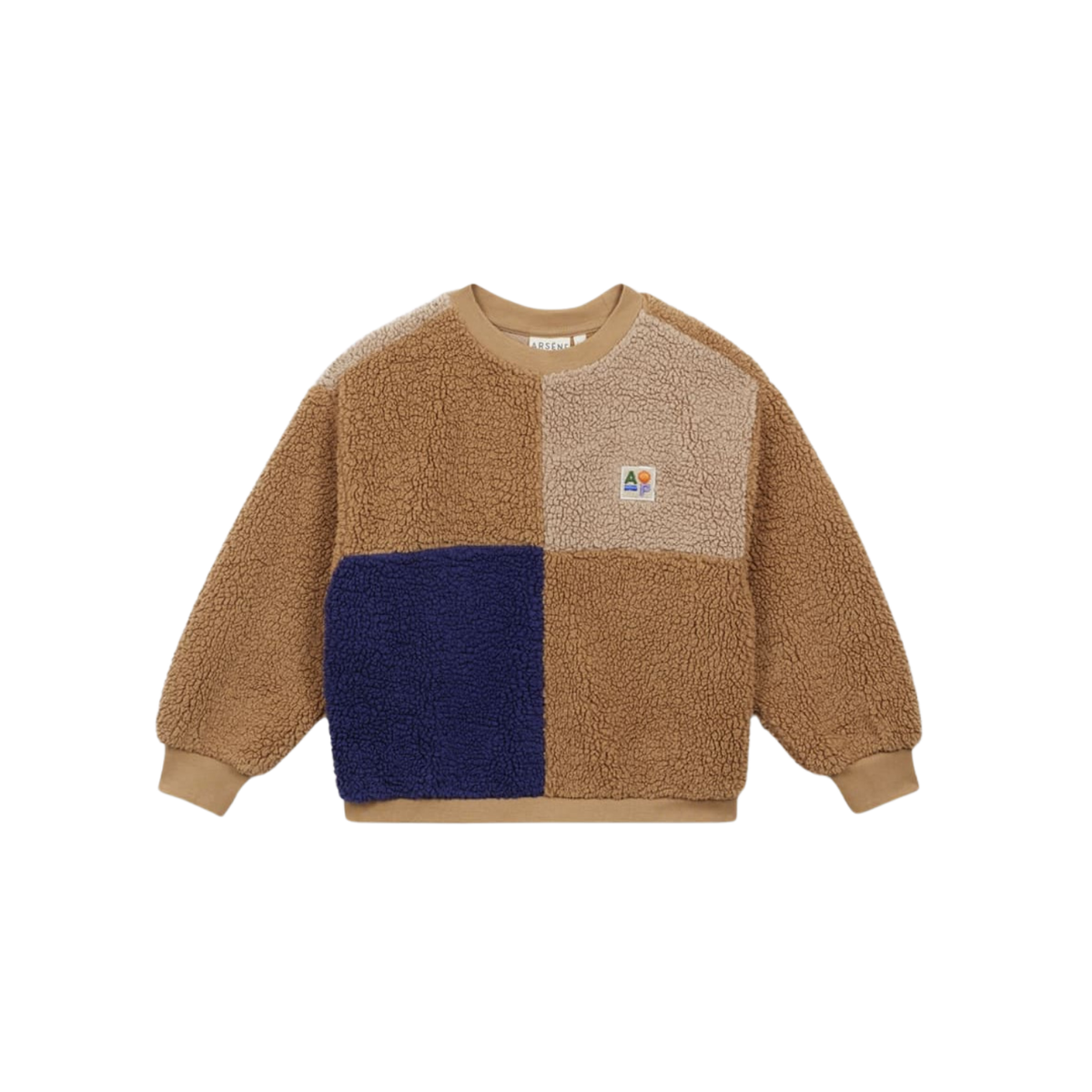 Sherpa Patch Sweatshirt | Camel
