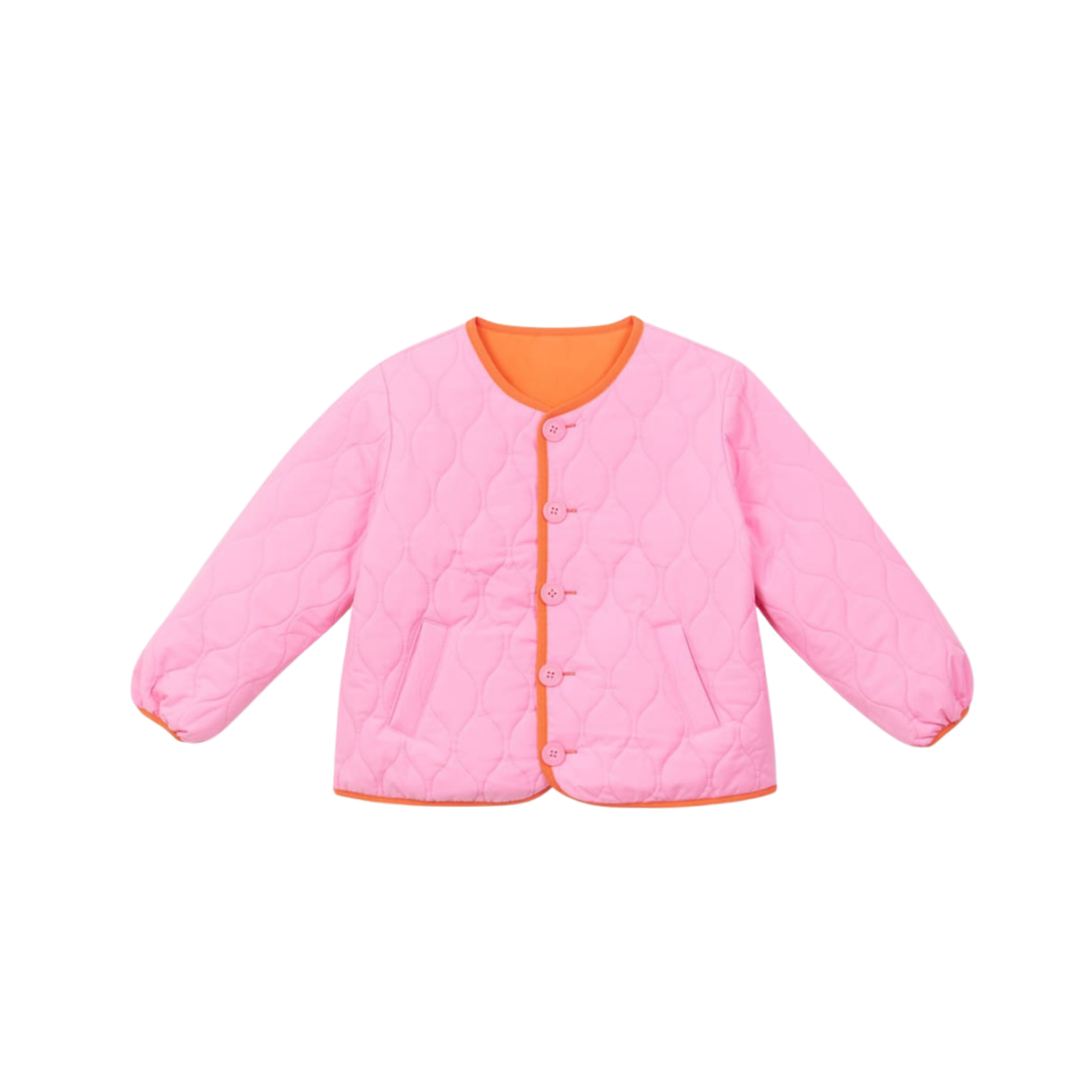 Two-tone Reversible Jacket | Orange