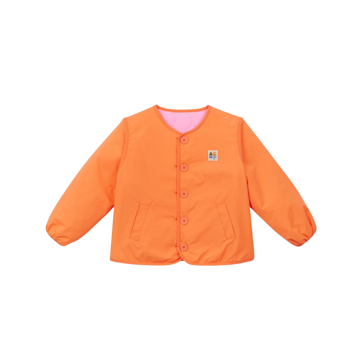 Two-tone Reversible Jacket | Orange