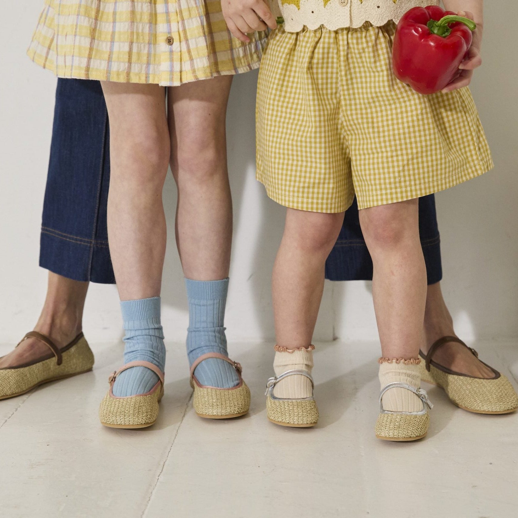Aurelie Buckle Shoes | Natural Raffia Silver