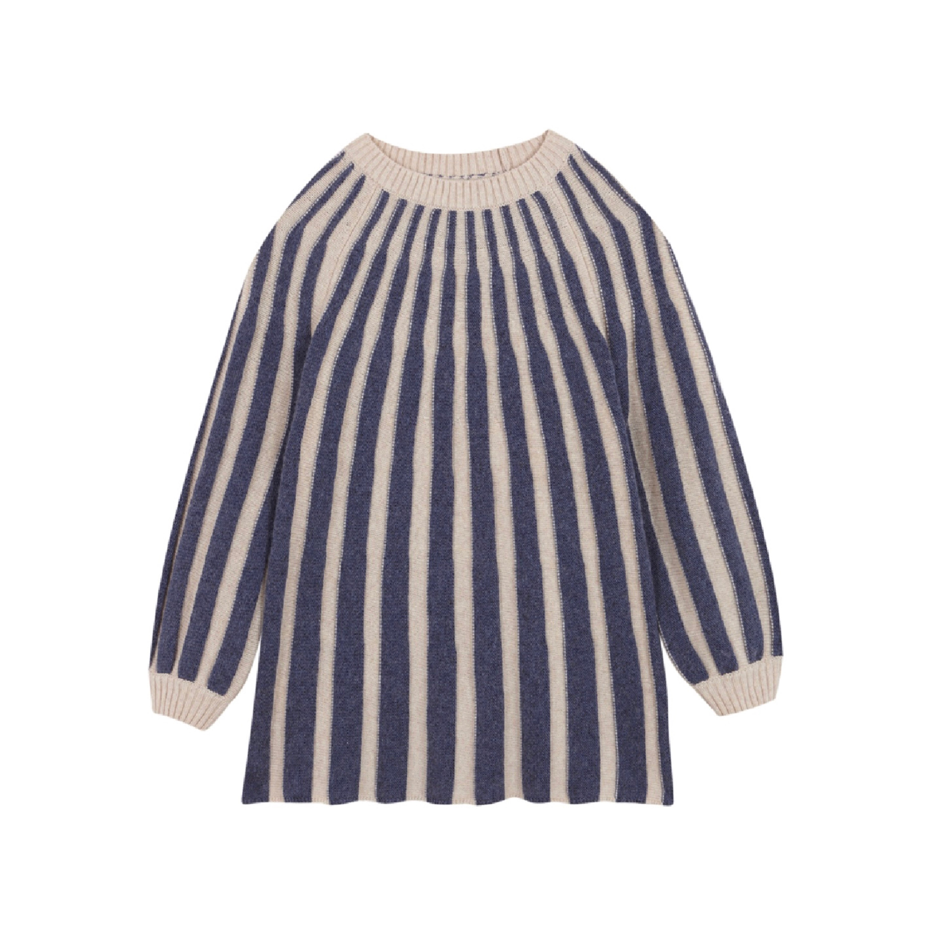 Striped Knit Dress | Navy