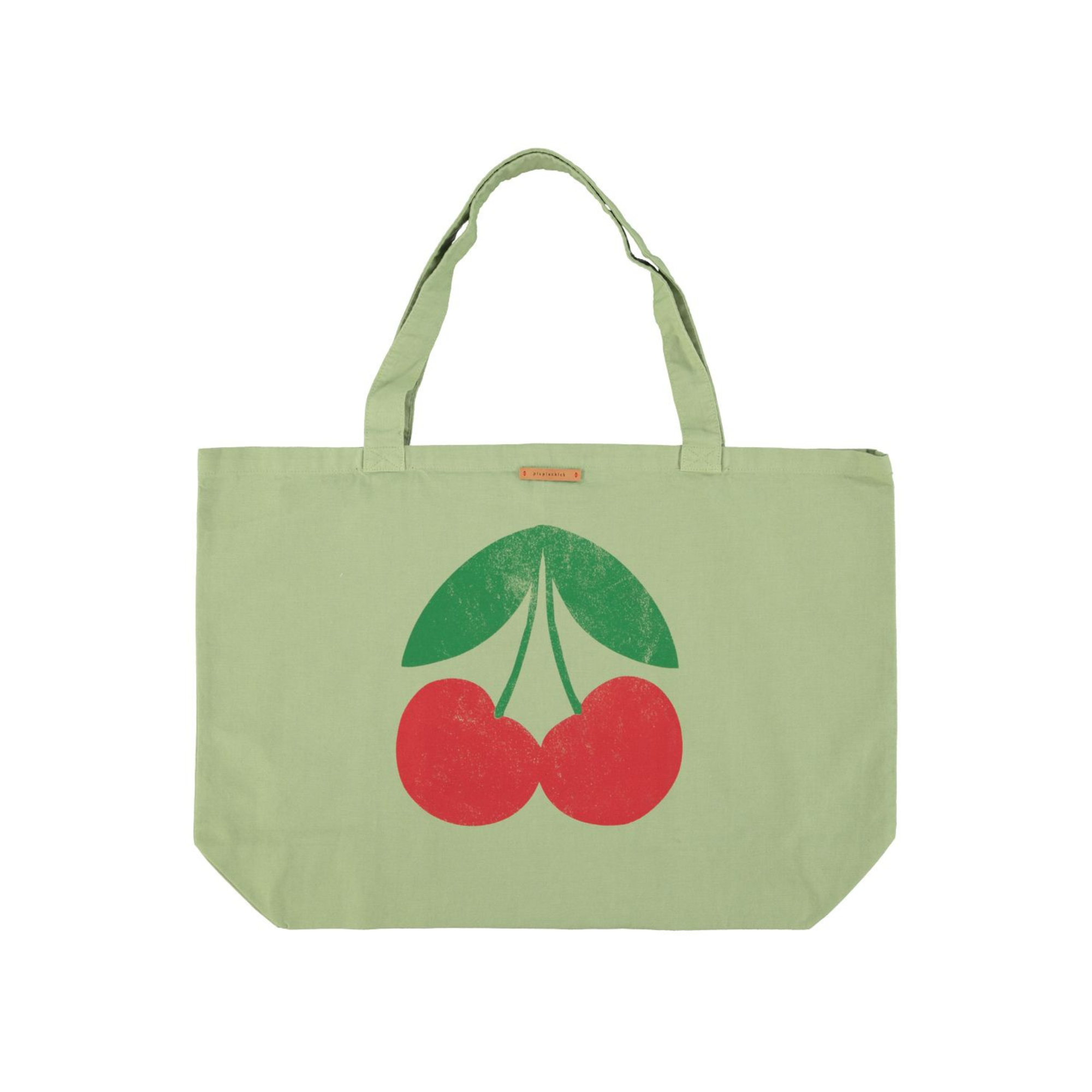 Cherry Print XL Bag | Light Olive