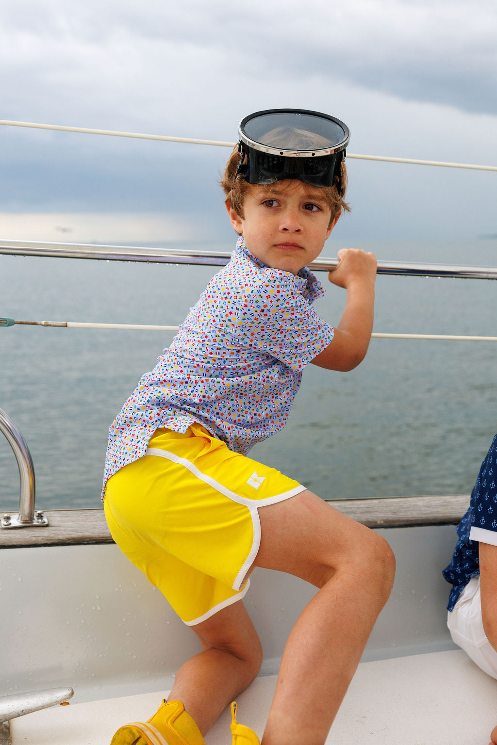 Boys Retro Short | Yellow