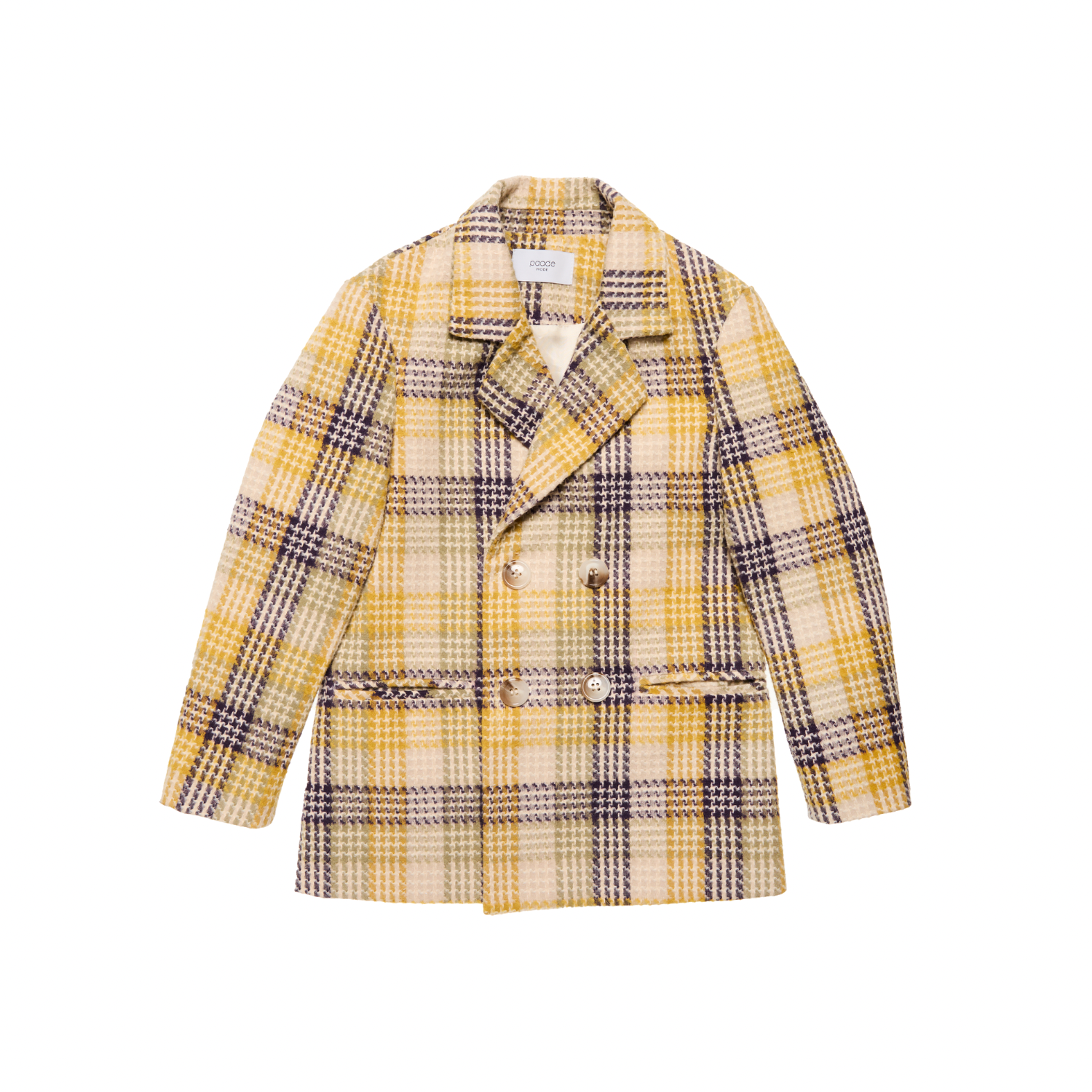 Vero Double Breasted Jacket | Yellow