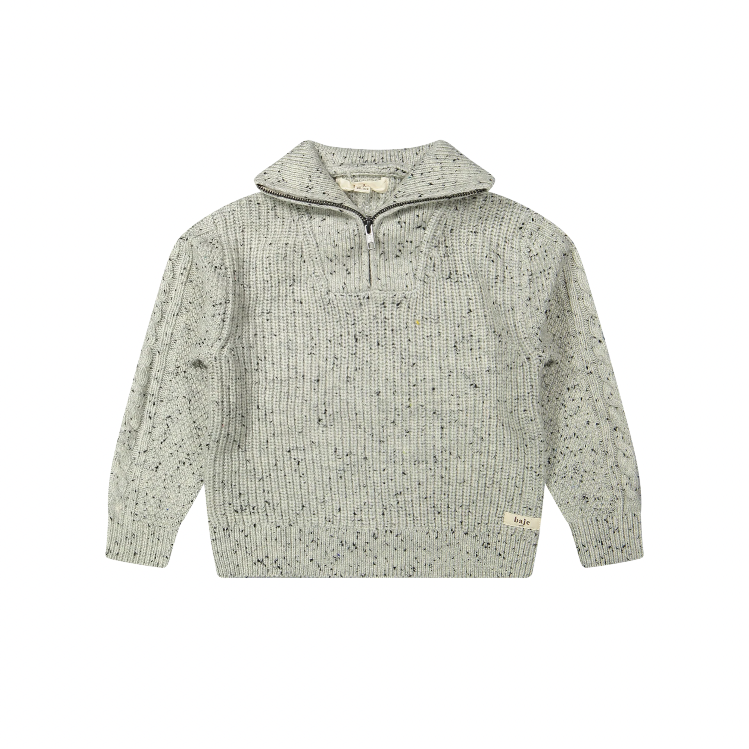 Lenn Half-Zip Sweater | Grey Multicolor